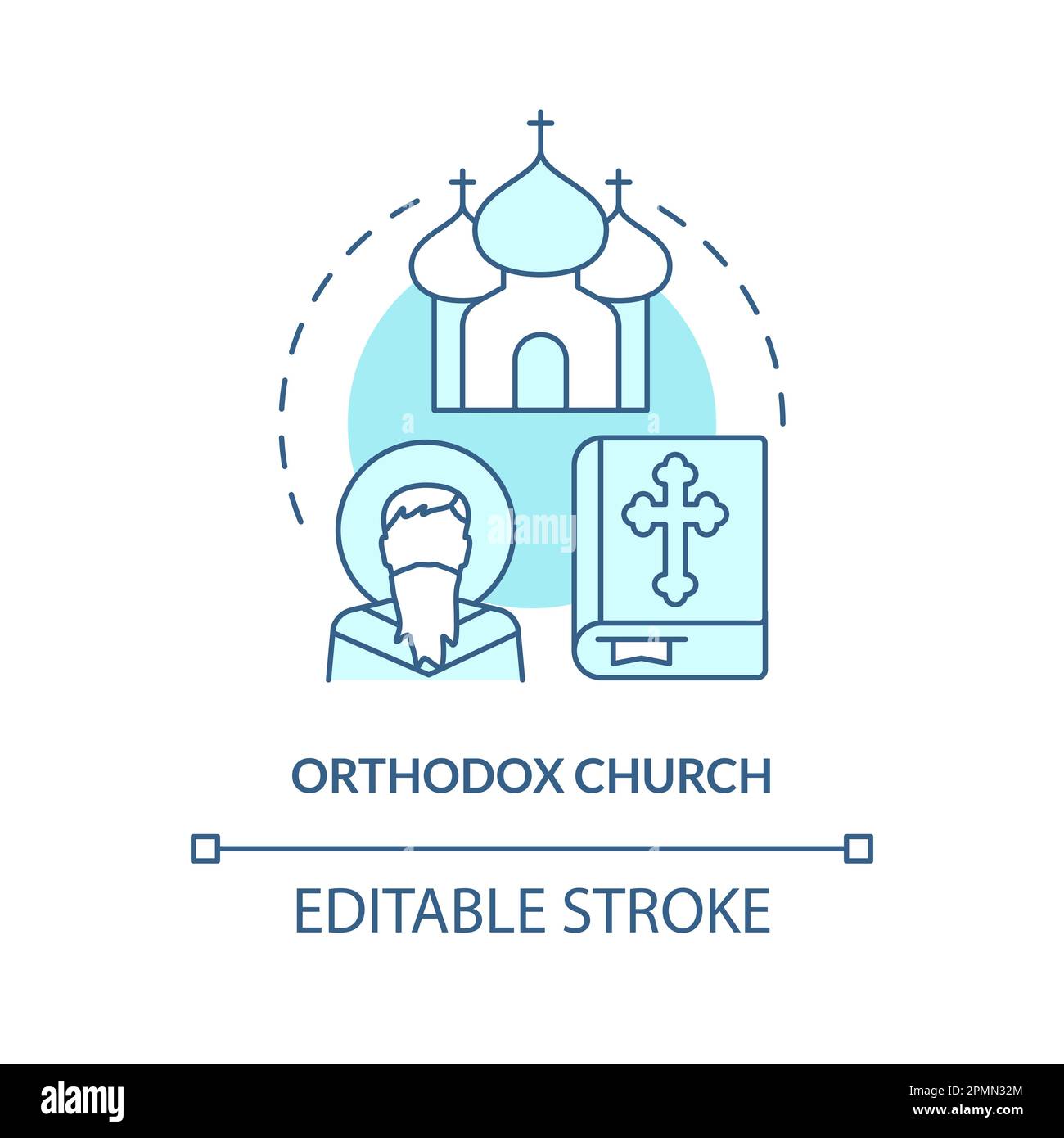 orthodox-church-turquoise-concept-icon-stock-vector-image-art-alamy
