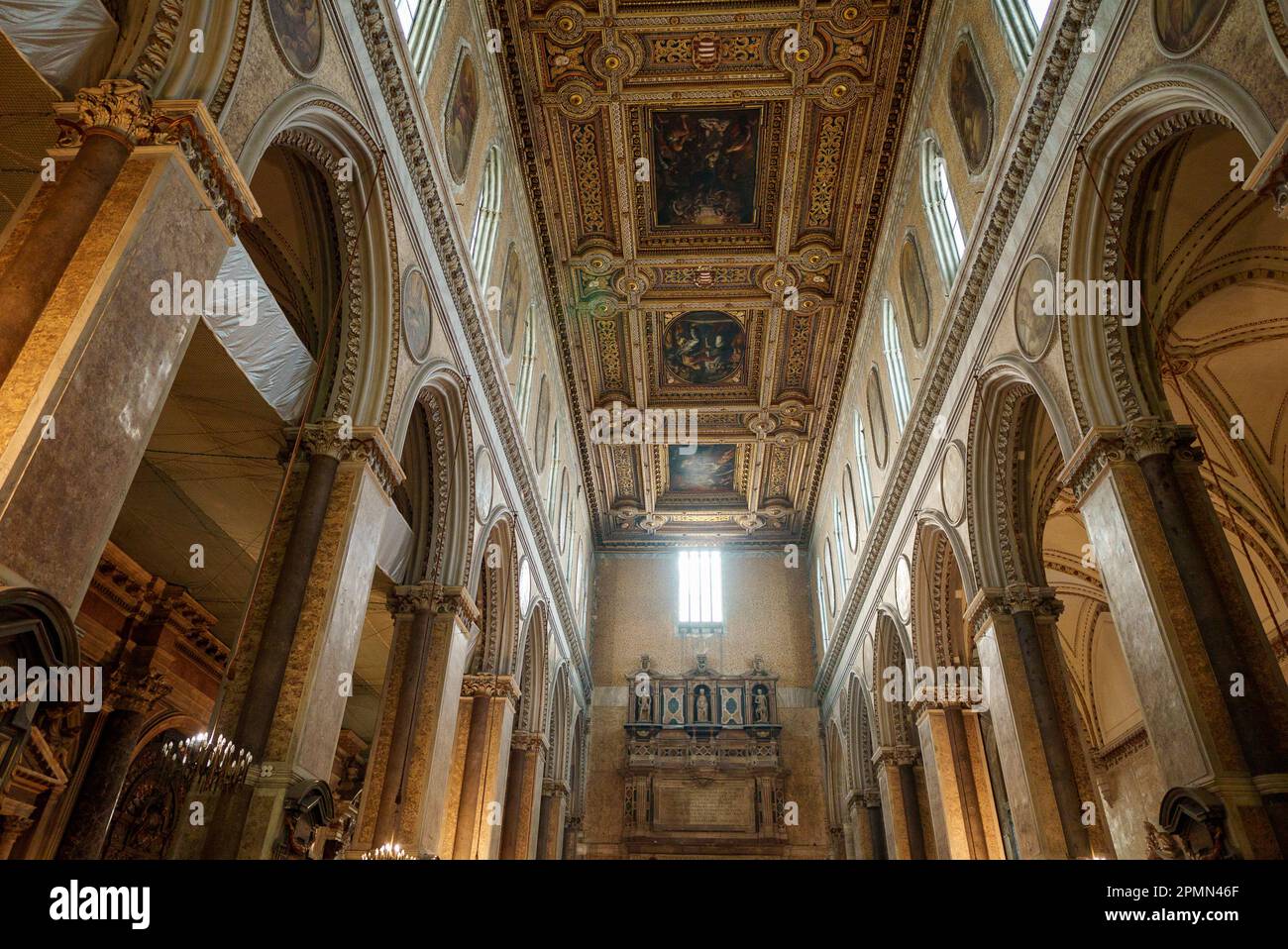 Italy, Naples - 22.10.2022: Inside of Cathedral of the Assumption of ...