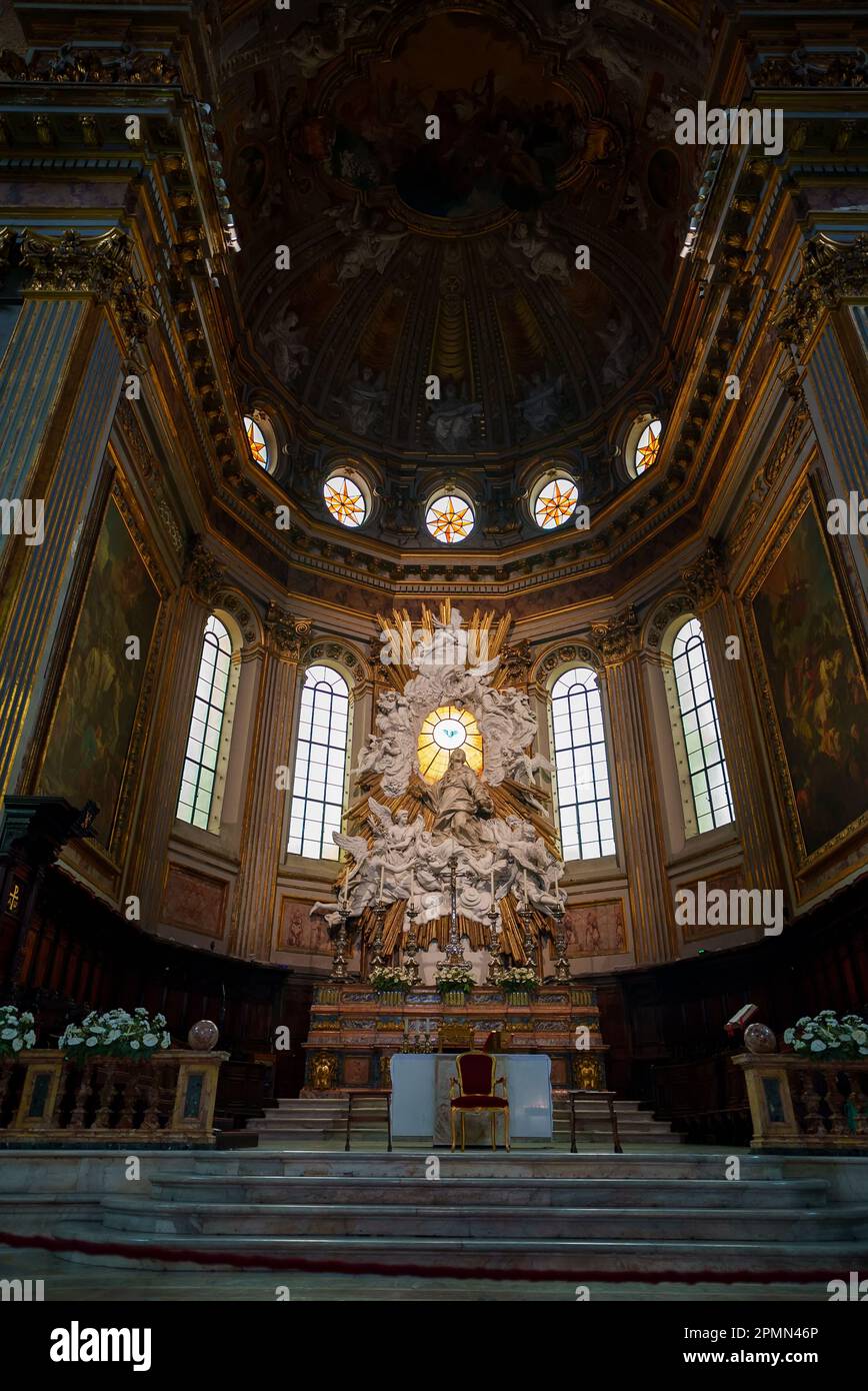 Italy, Naples - 22.10.2022: Inside of Cathedral of the Assumption of ...