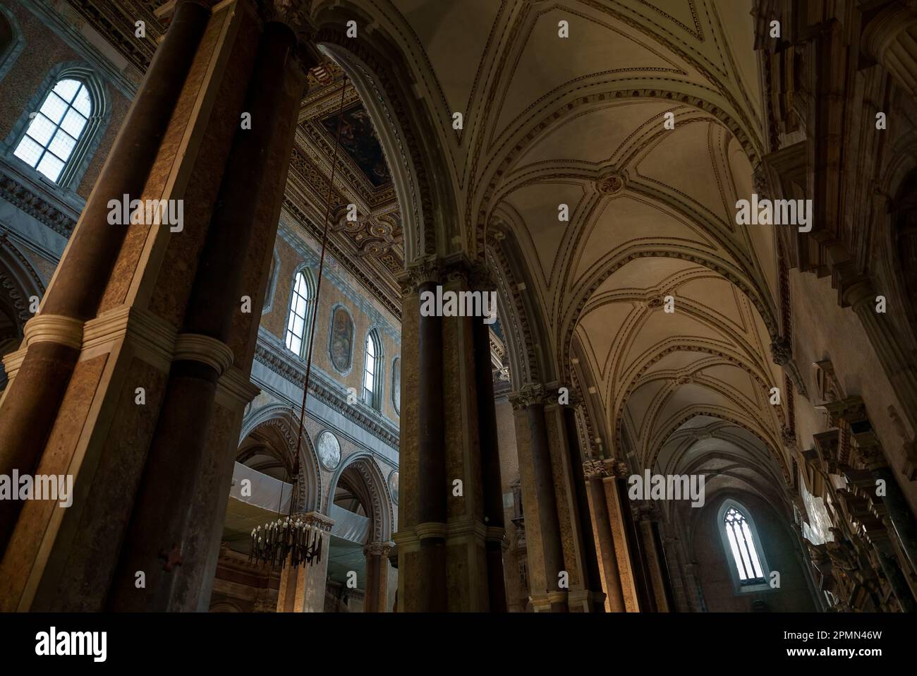 Italy, Naples - 22.10.2022: Inside of Cathedral of the Assumption of ...