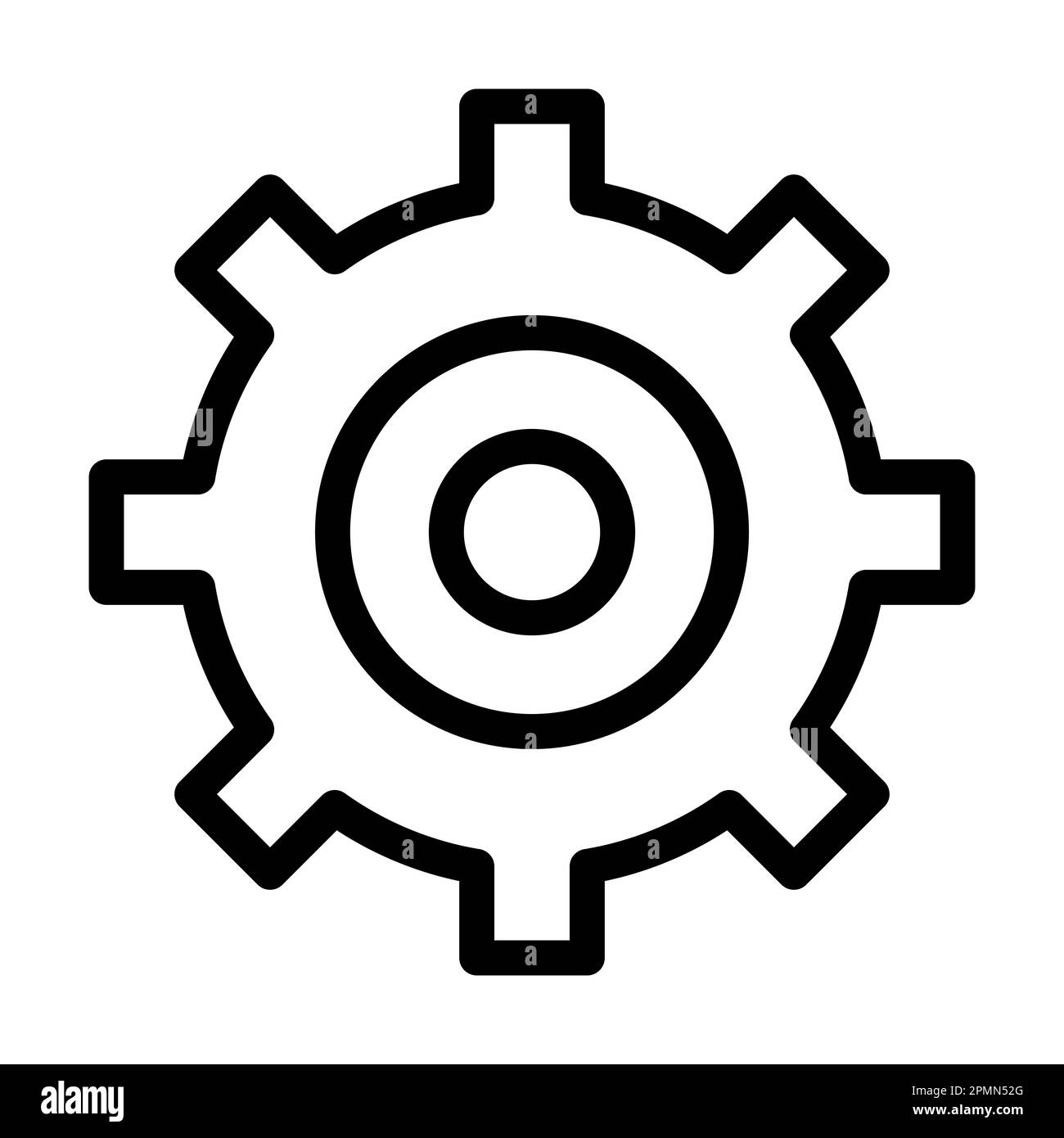 Setting Vector Thick Line Icon For Personal And Commercial Use Stock ...