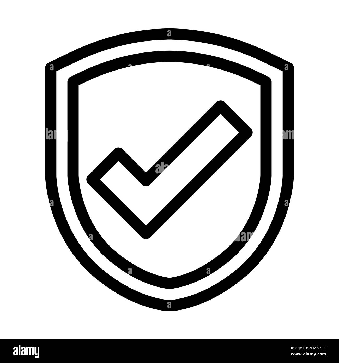 Safe Vector Thick Line Icon For Personal And Commercial Use Stock Photo ...