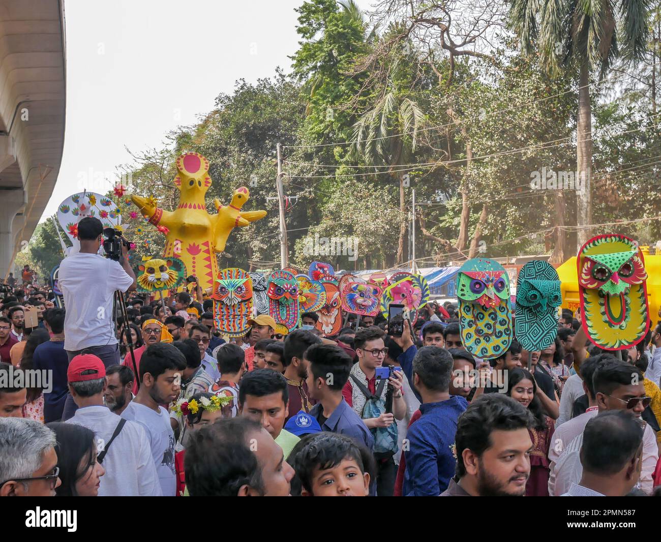 People Celebrate Bangla New Year Pohela Boishak 1430 in Dhaka