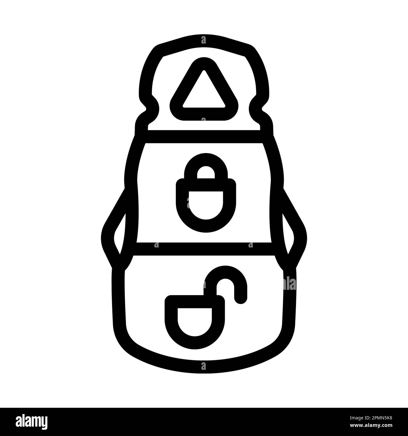 Car Key Vector Thick Line Icon For Personal And Commercial Use Stock Photo Alamy