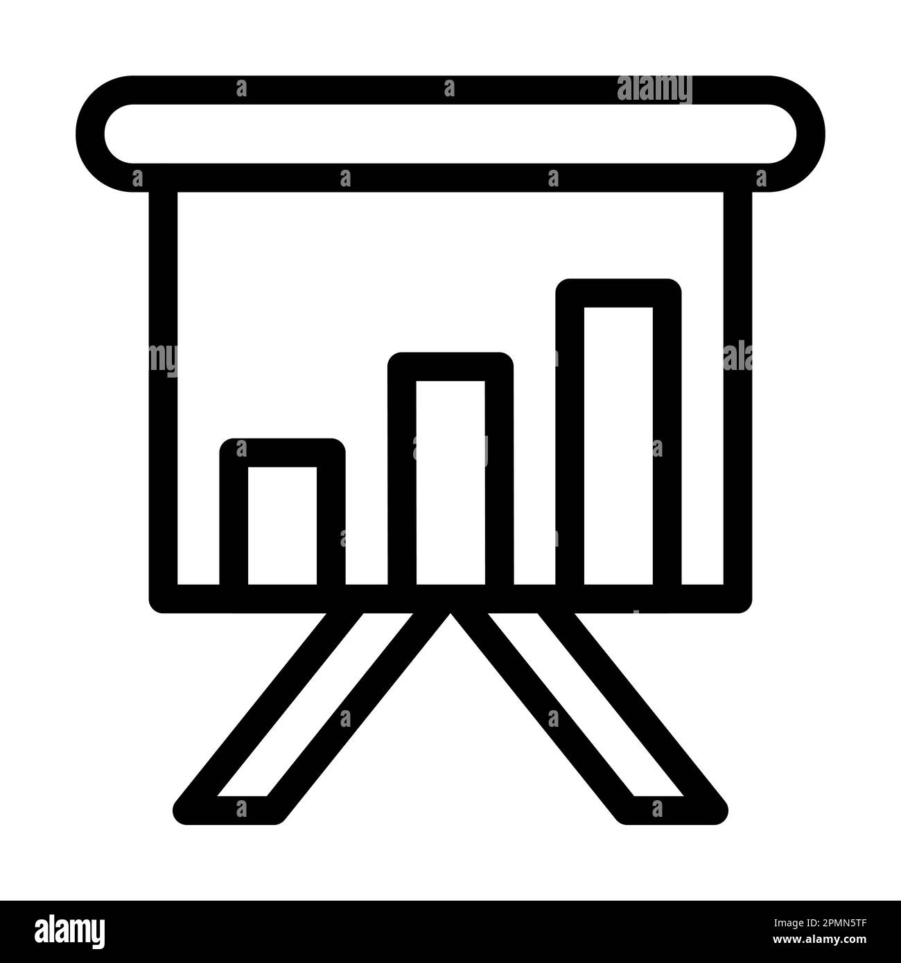 Chart Vector Thick Line Icon For Personal And Commercial Use Stock ...