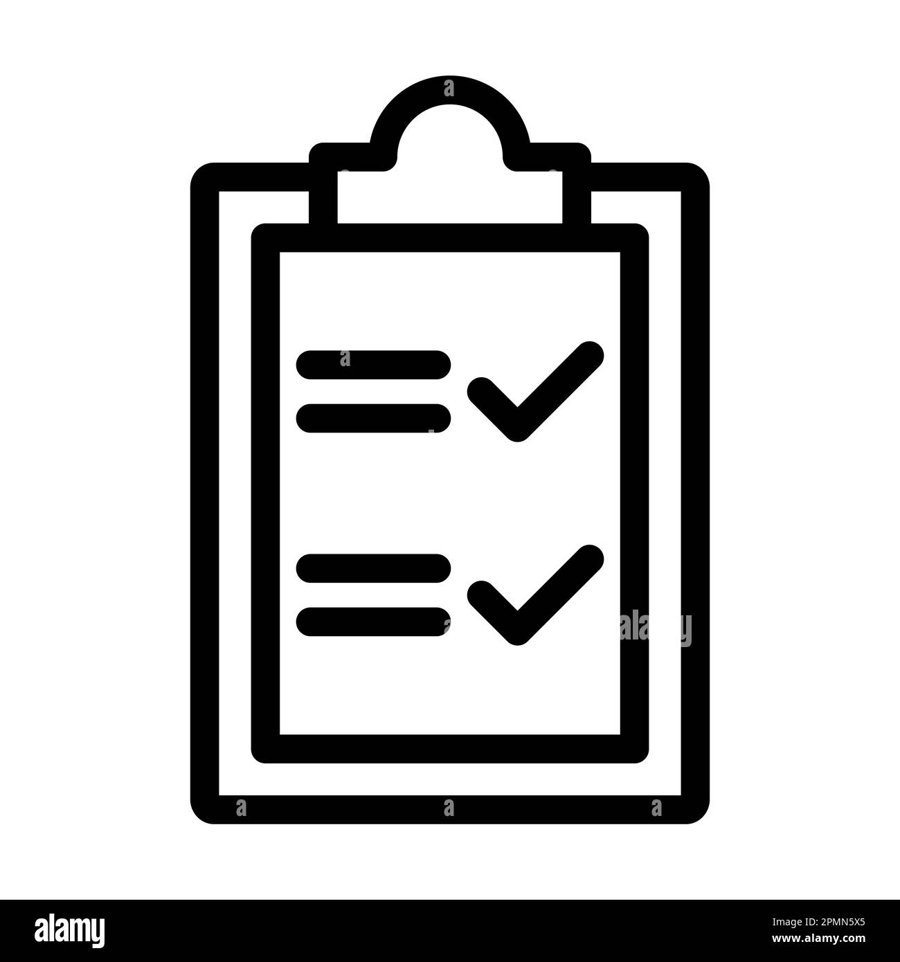 Tasks Vector Thick Line Icon For Personal And Commercial Use Stock ...