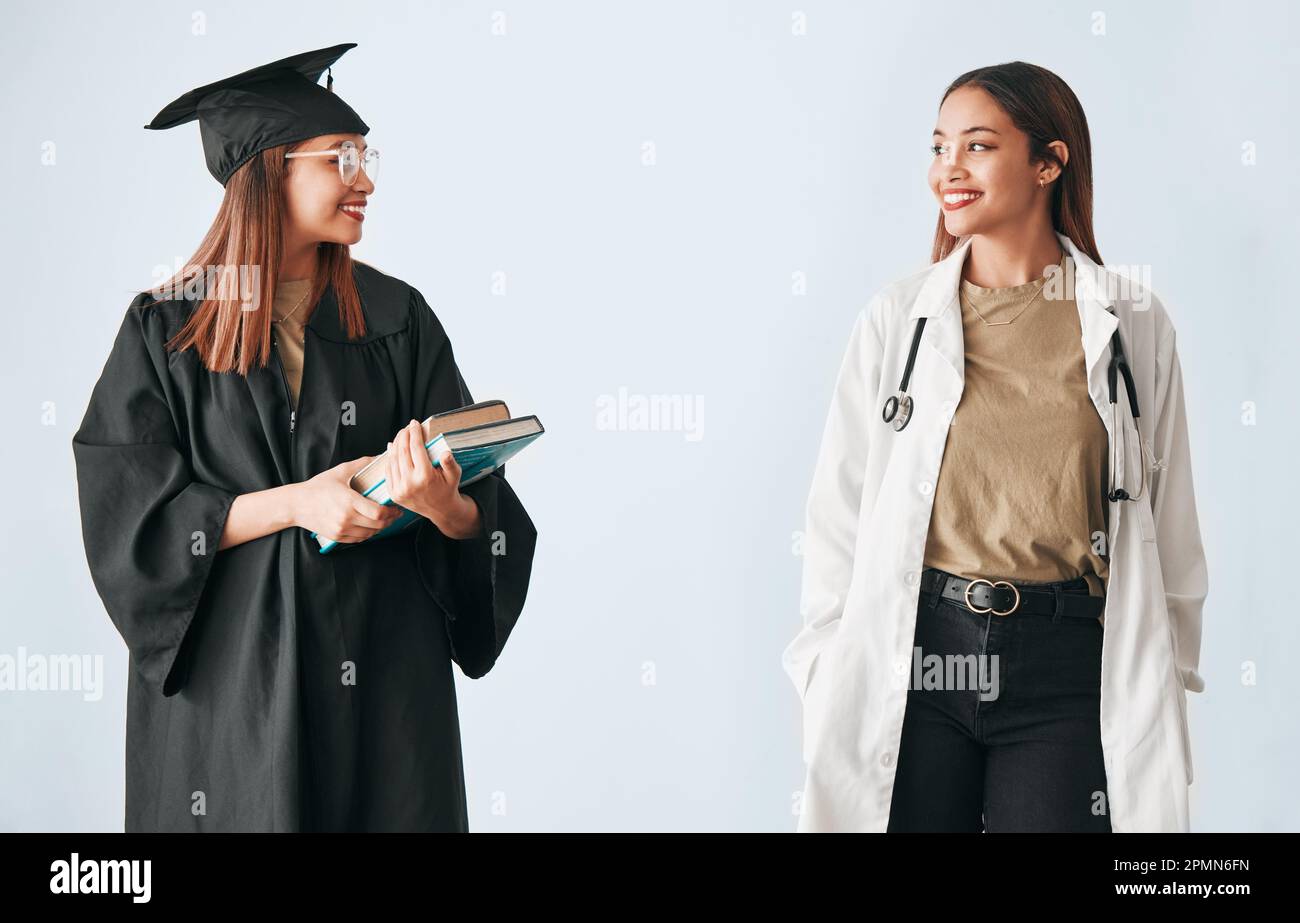 Graduation, medicine and medical student with degree, certificate and
