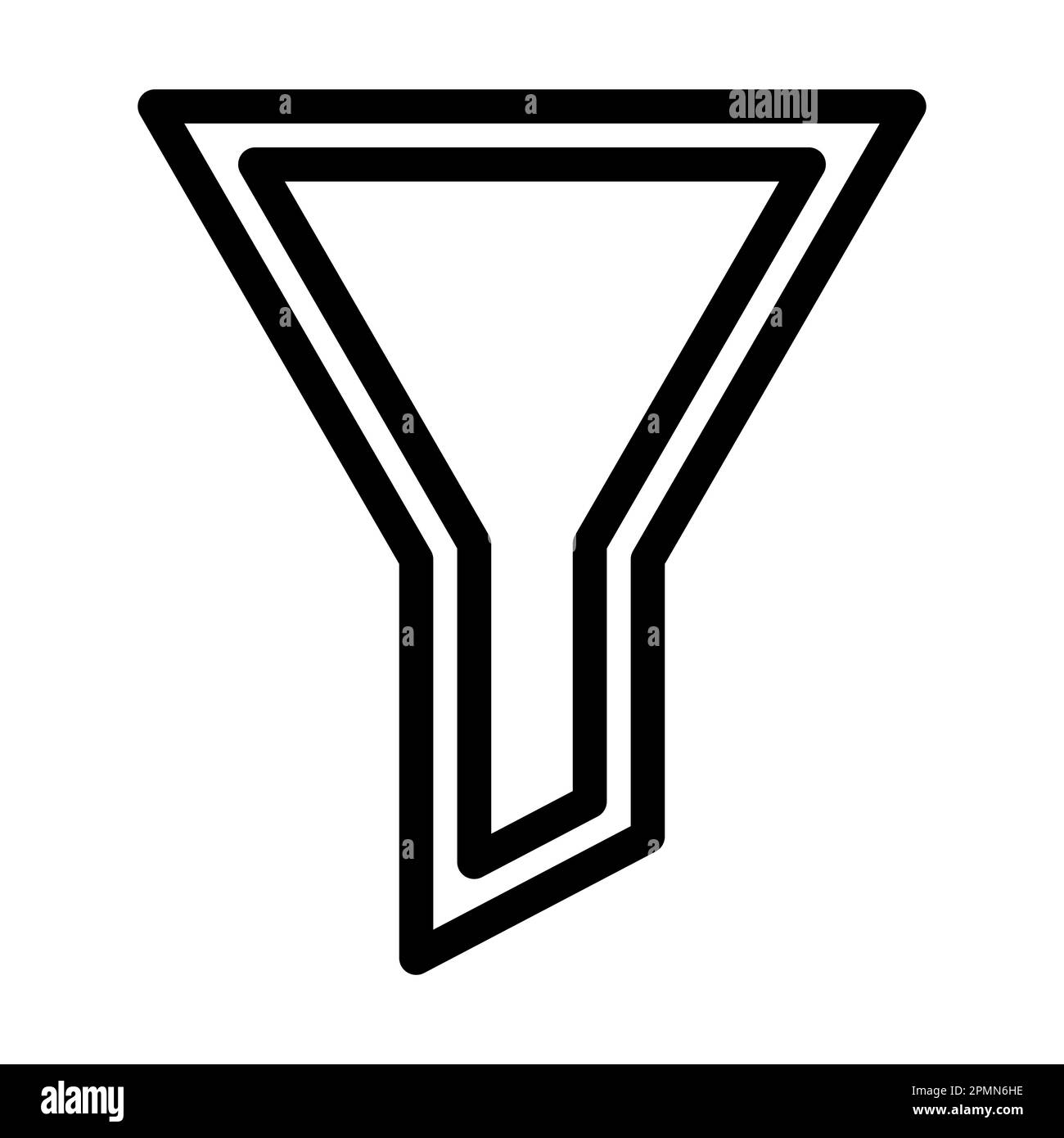 Filter Vector Thick Line Icon For Personal And Commercial Use Stock ...
