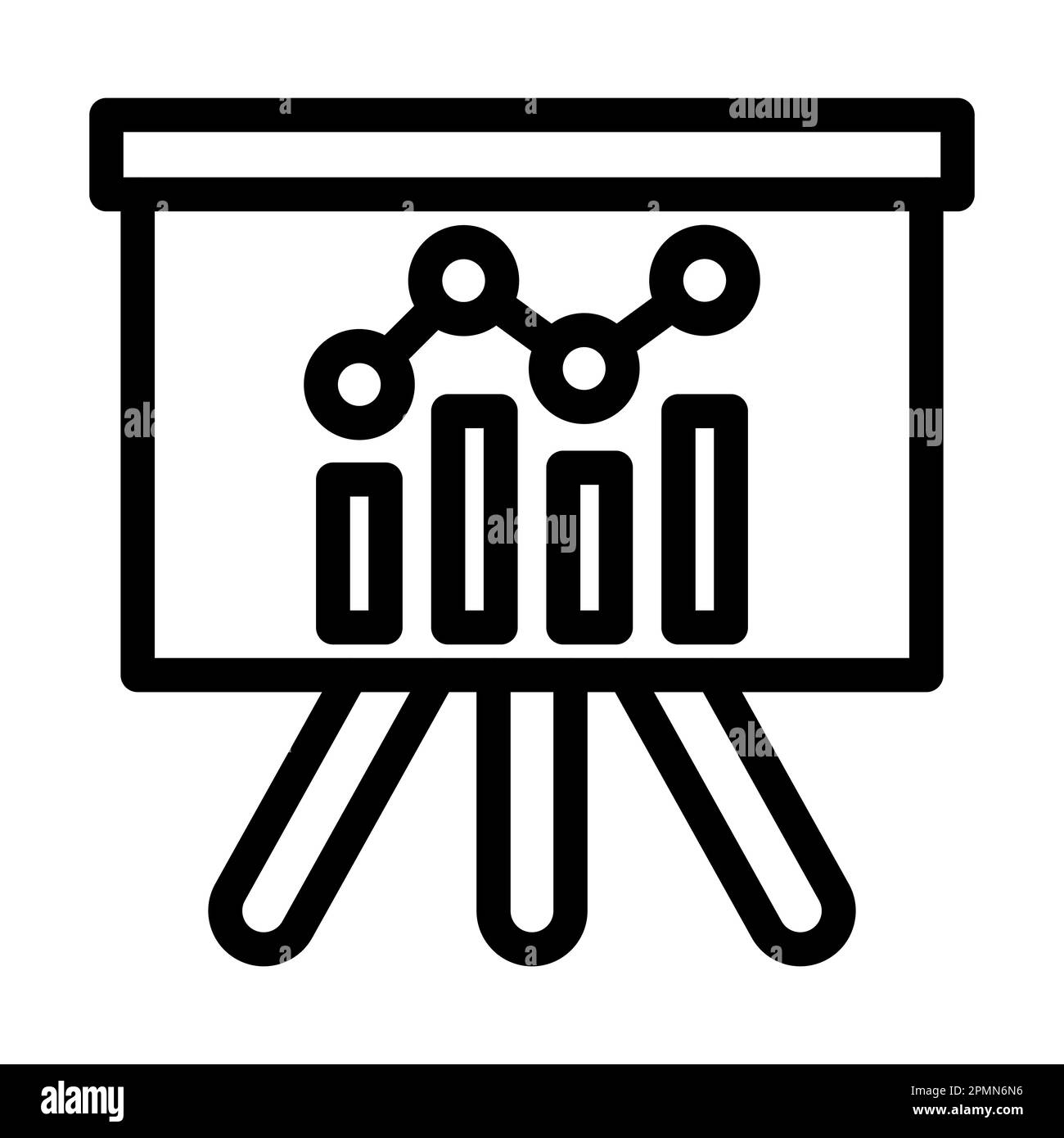 Chart Vector Thick Line Icon For Personal And Commercial Use Stock ...