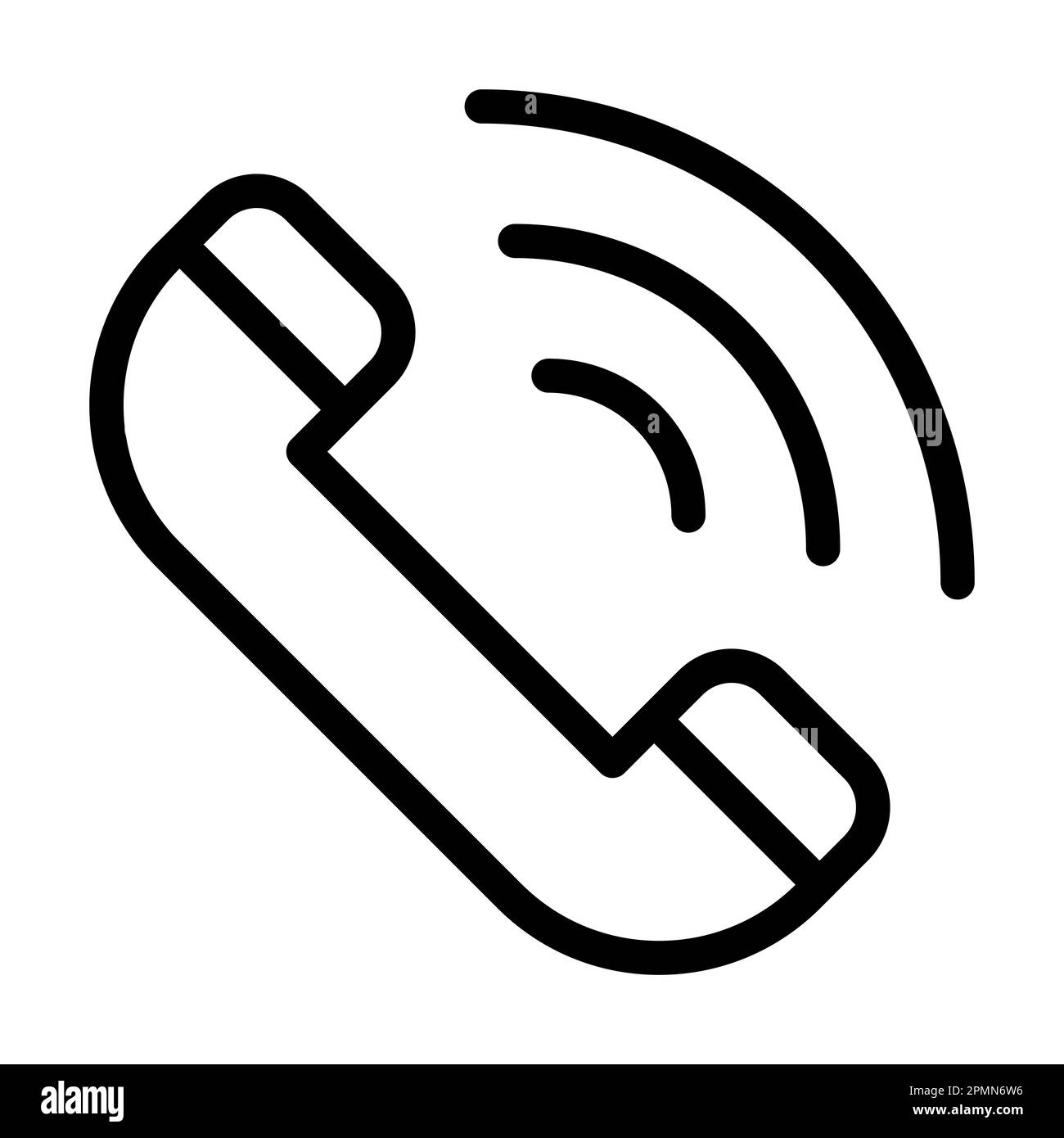 Hotline Vector Thick Line Icon For Personal And Commercial Use Stock ...