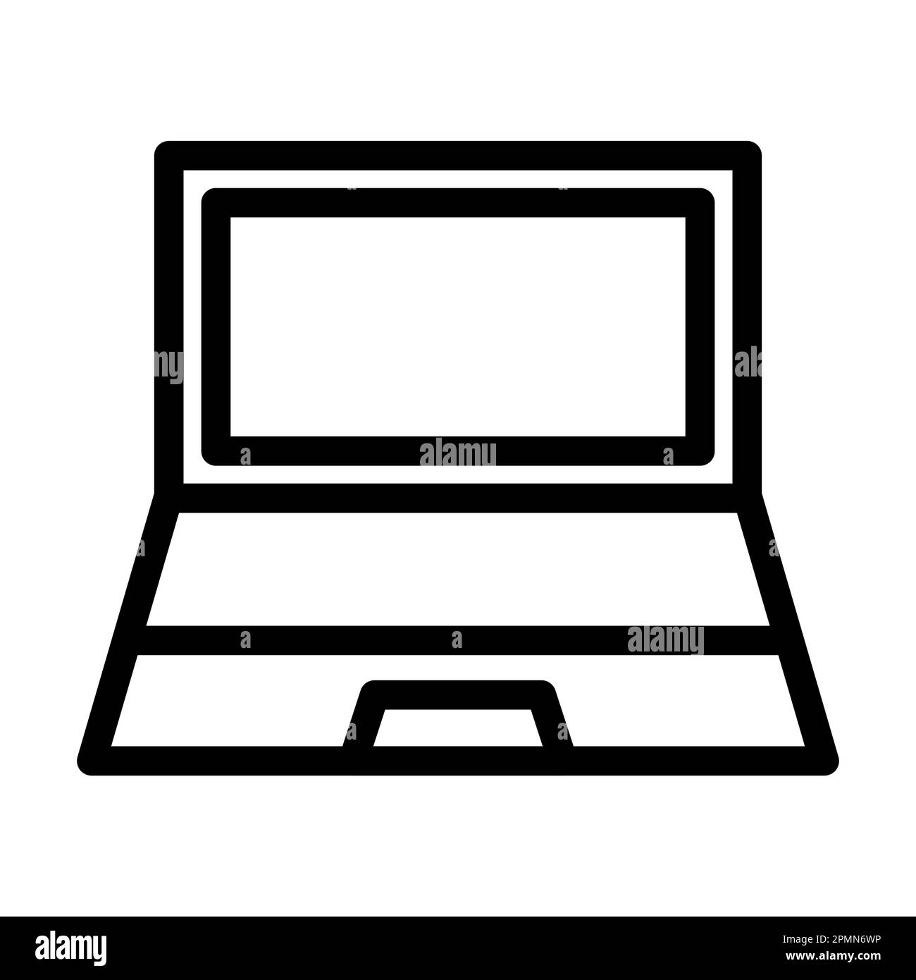 Notebook Support Vector Thick Line Icon For Personal And Commercial Use ...