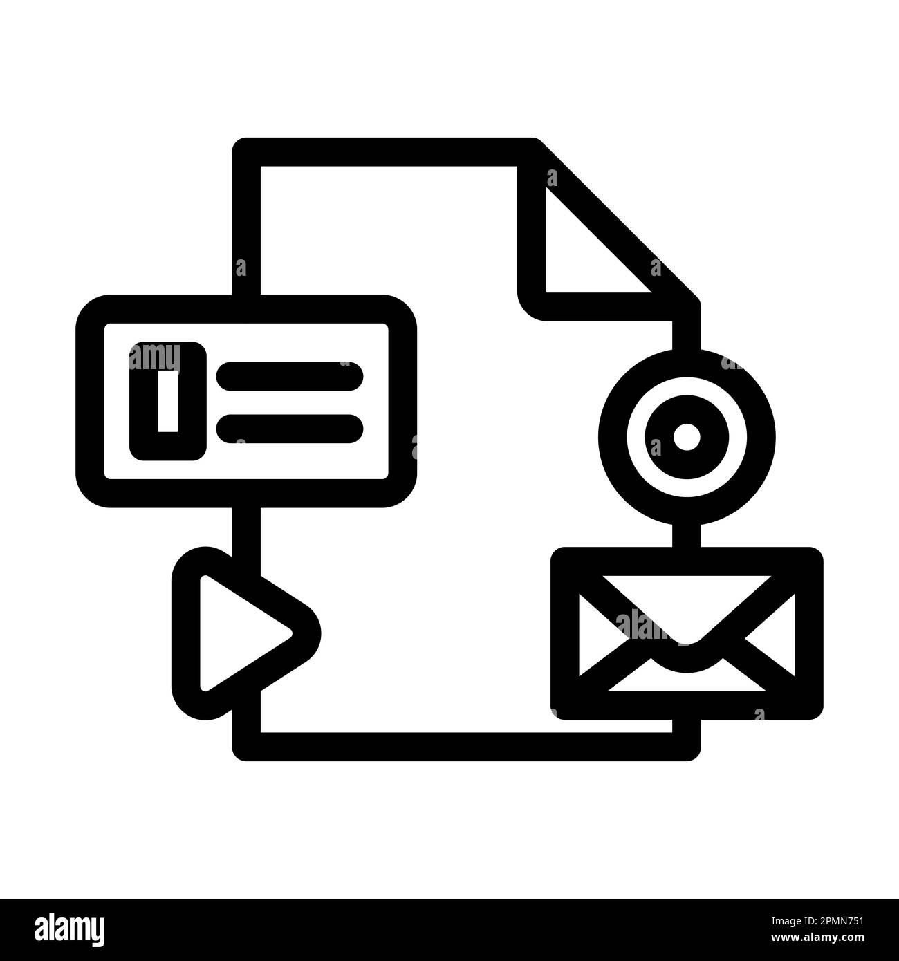 Branding Vector Thick Line Icon For Personal And Commercial Use Stock ...