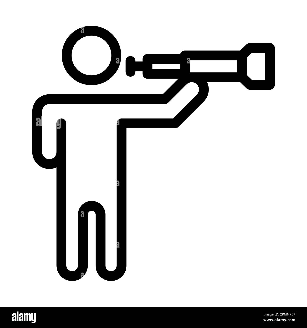 Visionary Vector Thick Line Icon For Personal And Commercial Use Stock ...