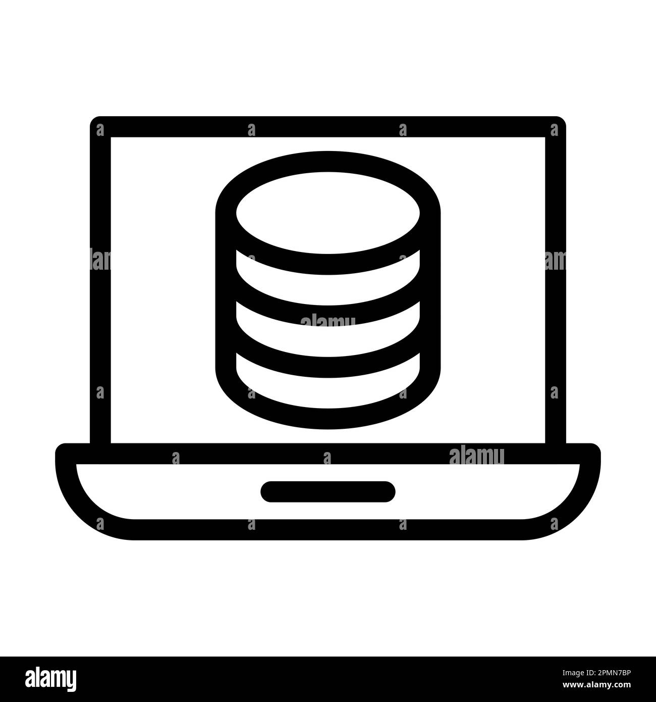 Data Vector Thick Line Icon For Personal And Commercial Use Stock Photo ...