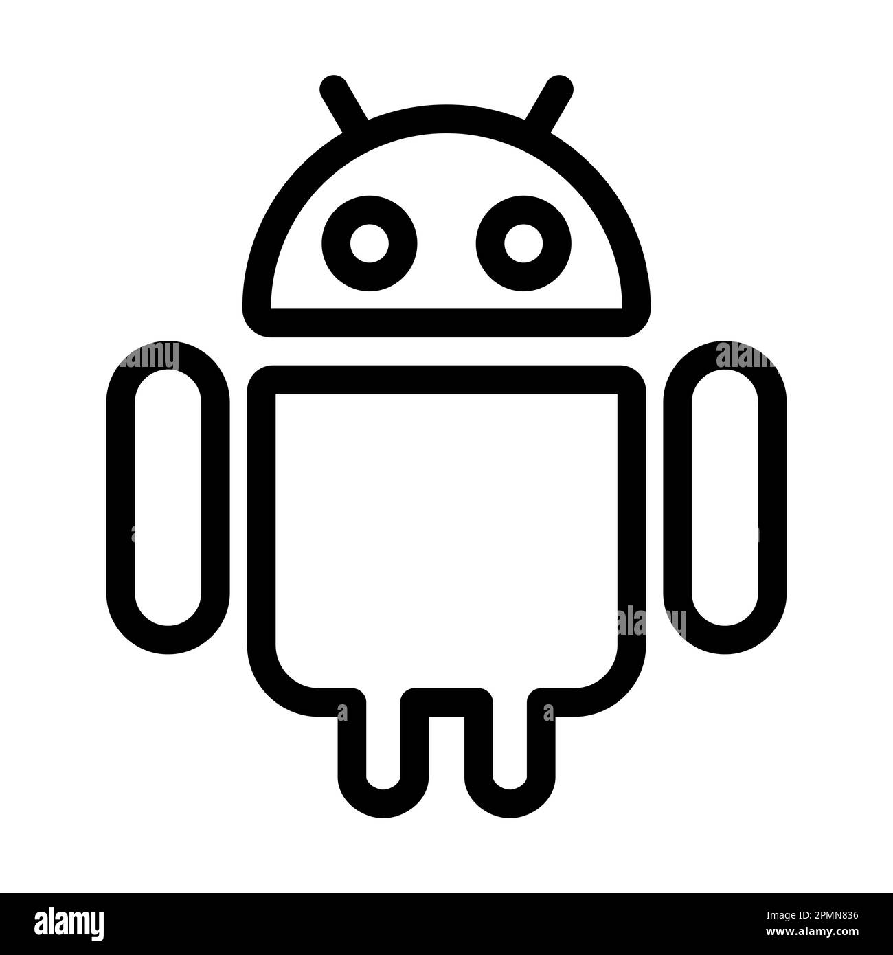 Black android icon