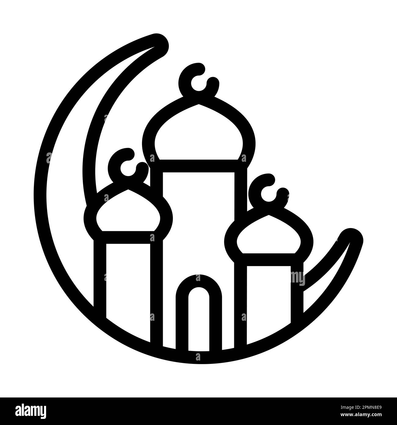 Ramadan Vector Thick Line Icon For Personal And Commercial Use Stock ...