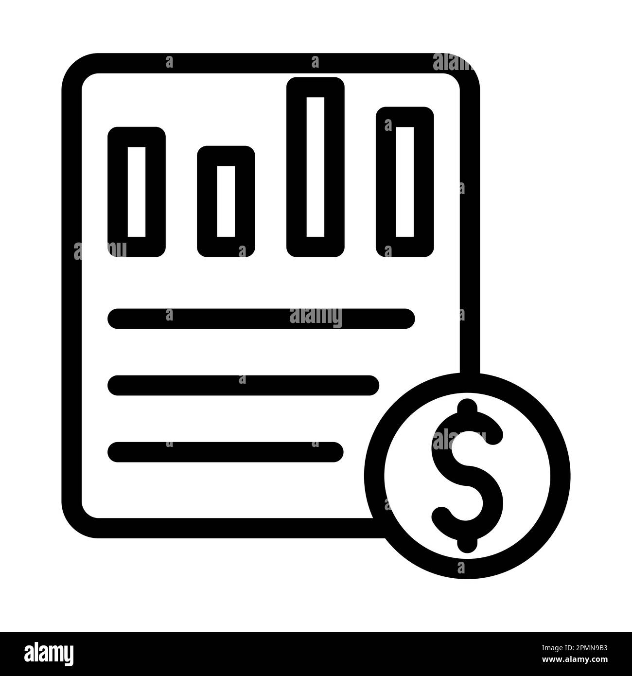 finance Vector Thick Line Icon For Personal And Commercial Use Stock ...