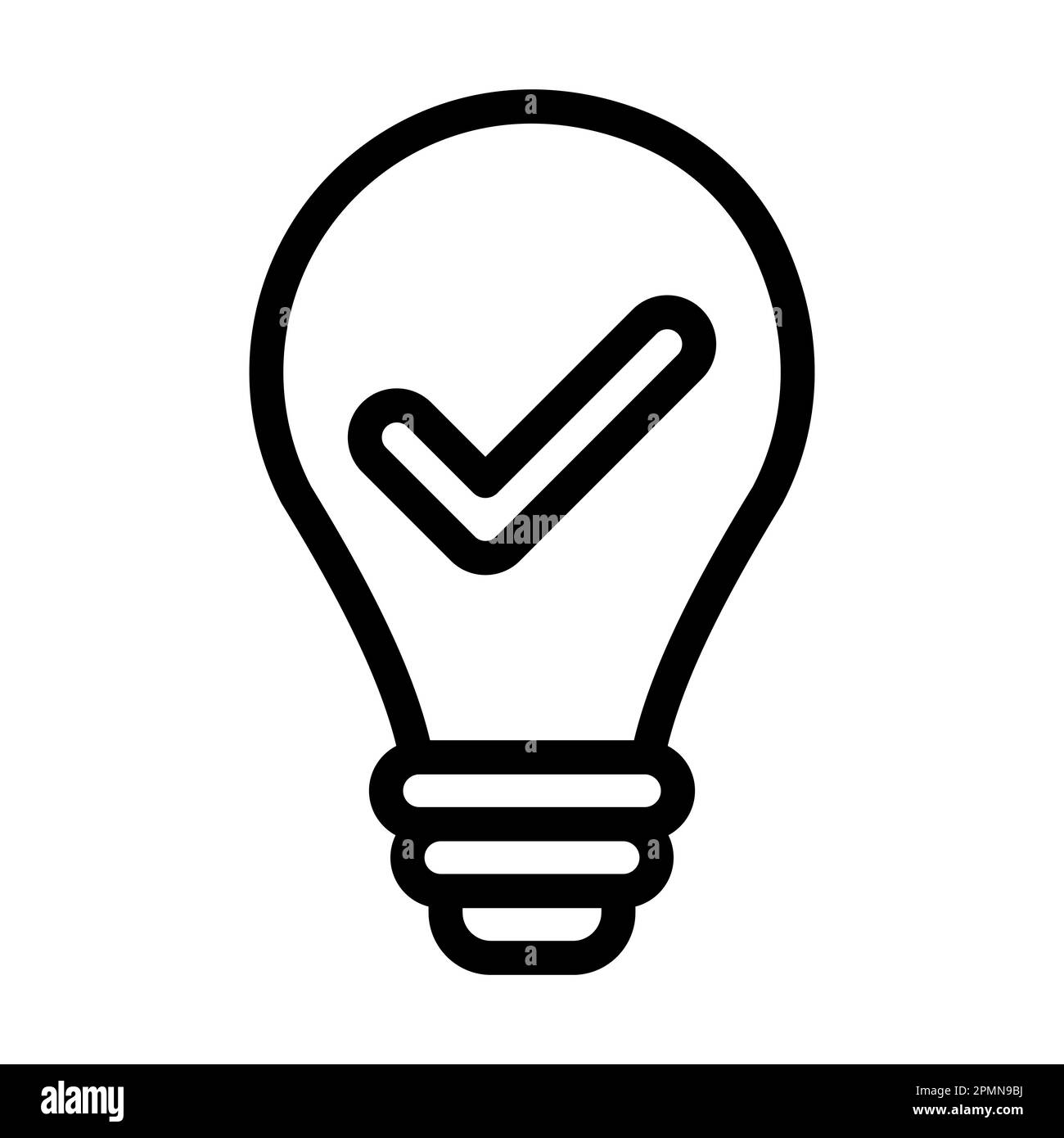Solution Vector Thick Line Icon For Personal And Commercial Use. Stock Photo