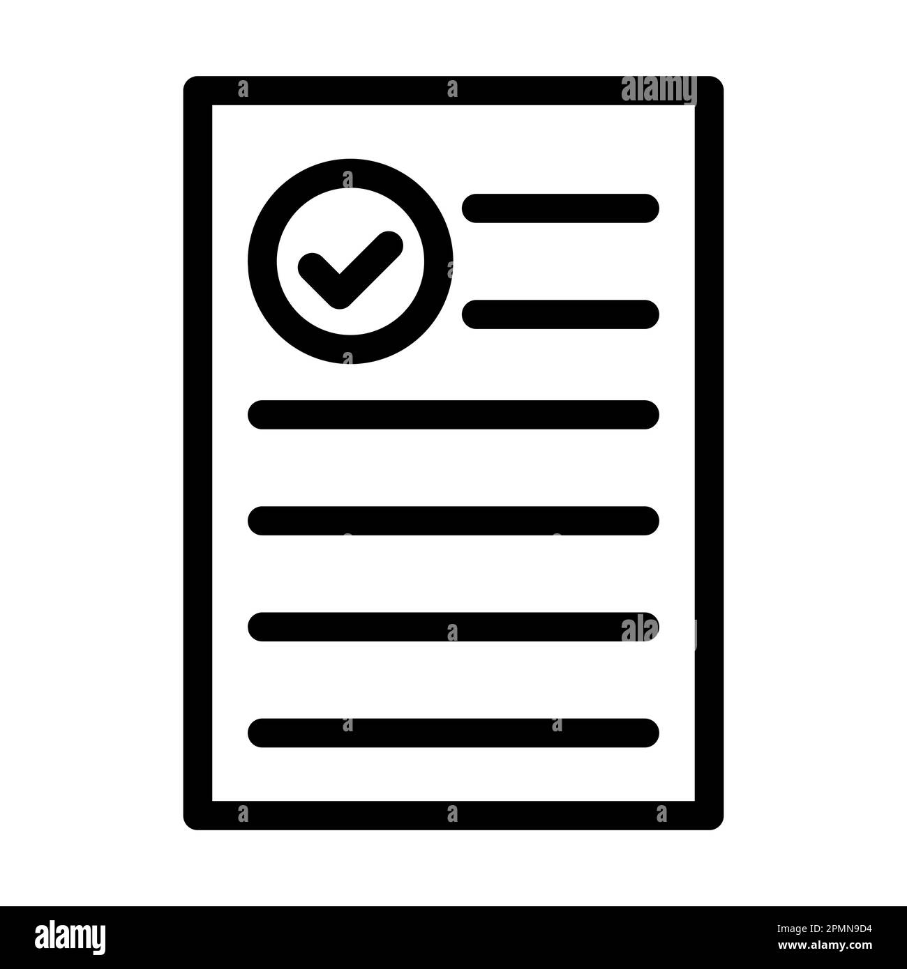 Report Vector Thick Line Icon For Personal And Commercial Use Stock ...