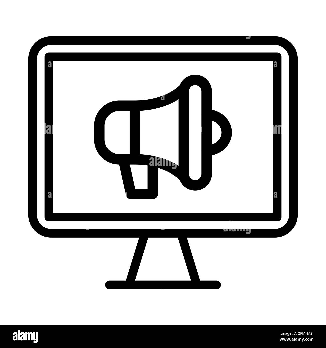 Marketing Vector Thick Line Icon For Personal And Commercial Use Stock ...