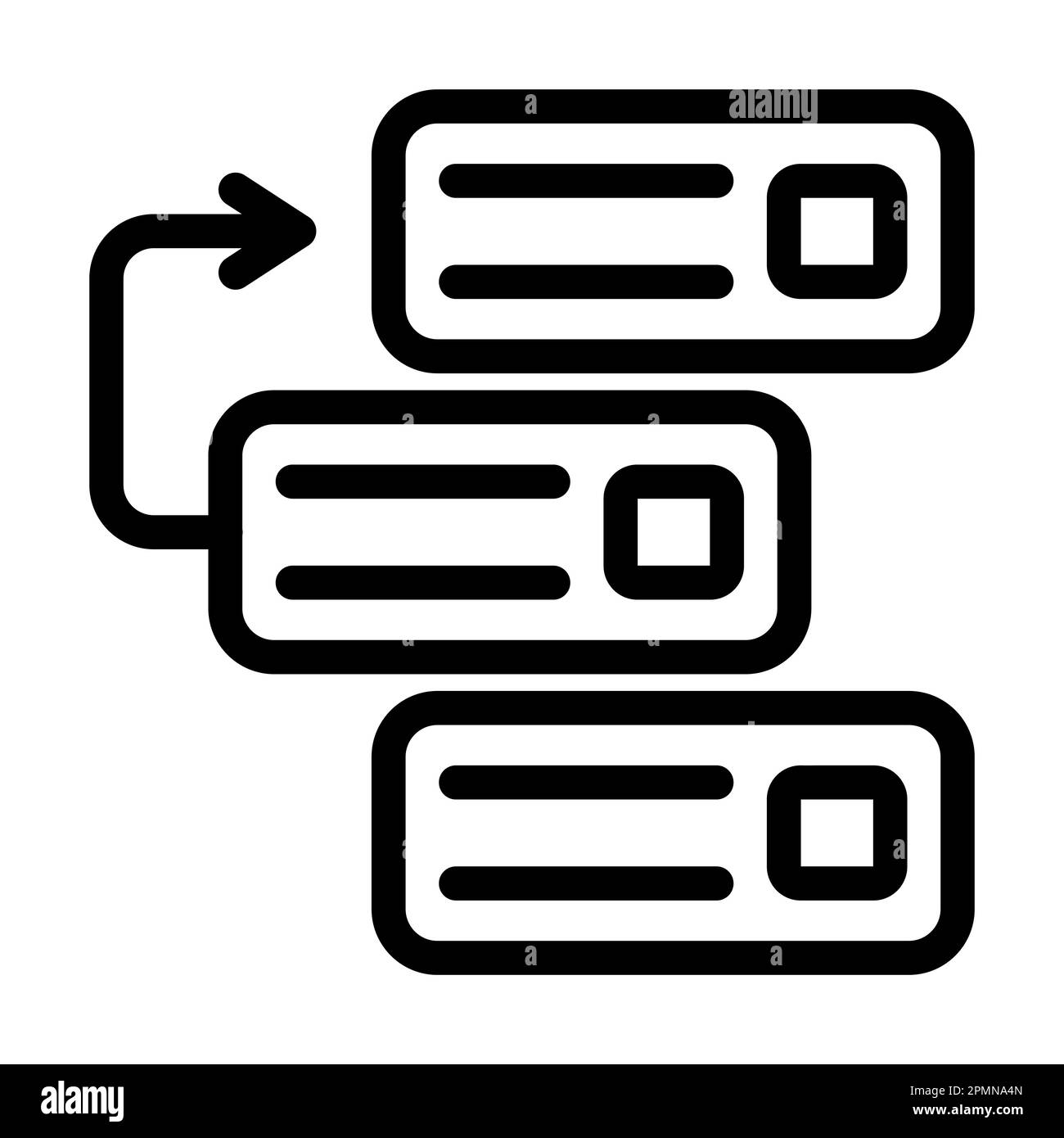 Backlog Vector Thick Line Icon For Personal And Commercial Use Stock ...