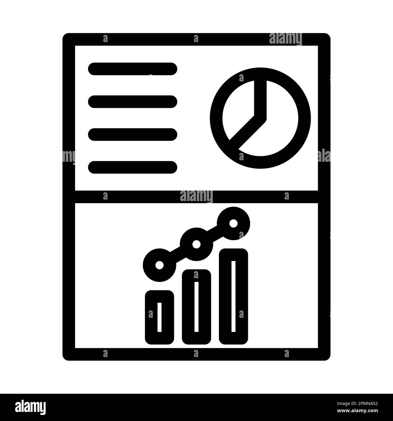 Report Vector Thick Line Icon For Personal And Commercial Use Stock ...