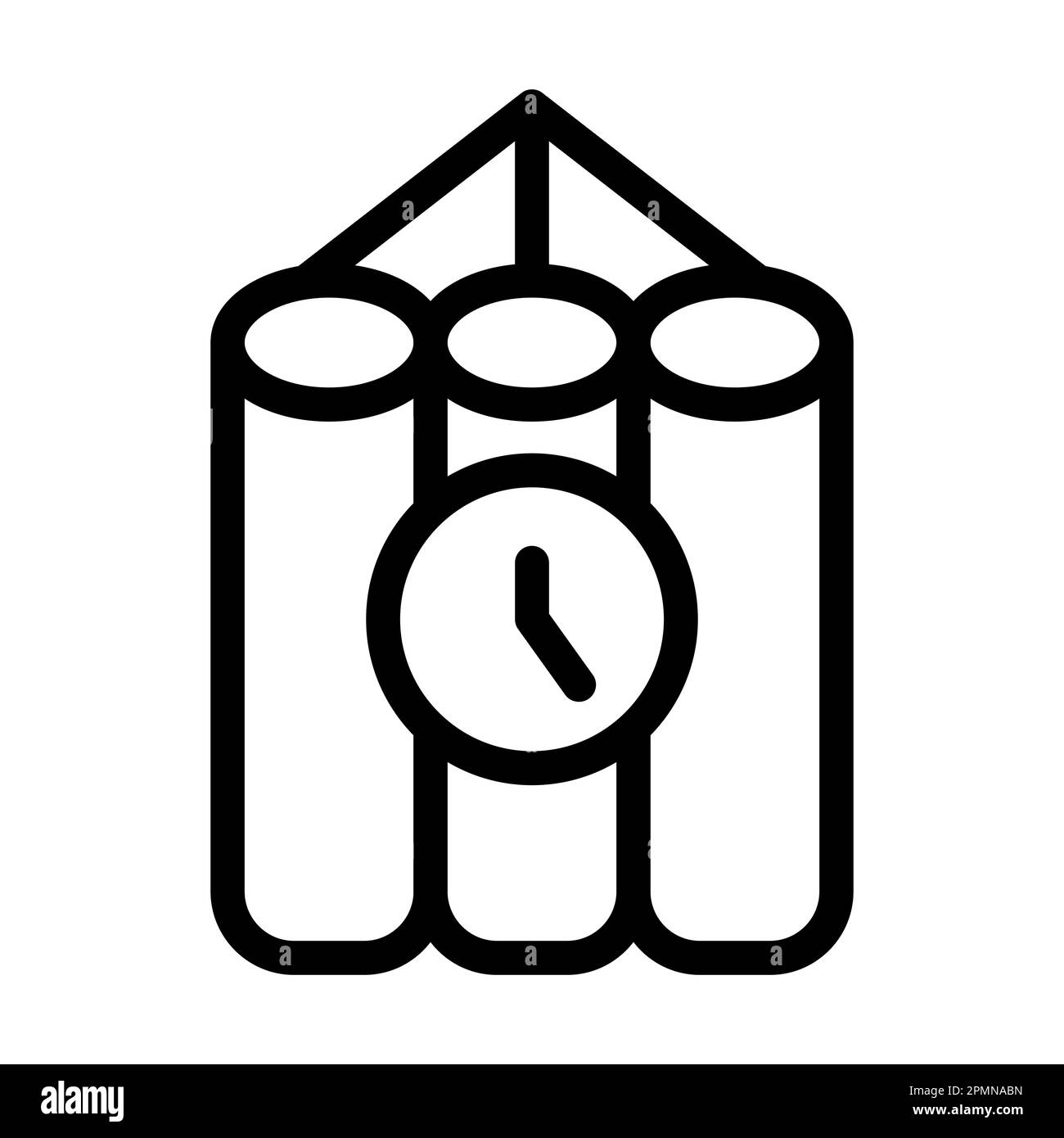 Tnt Vector Thick Line Icon For Personal And Commercial Use Stock Photo ...