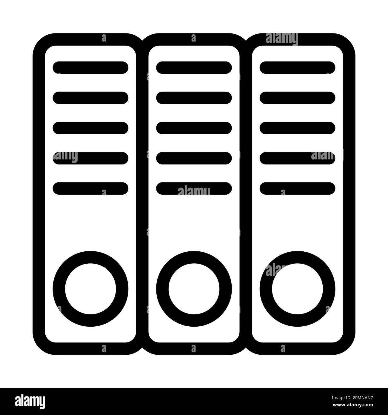 Binders Vector Thick Line Icon For Personal And Commercial Use Stock ...