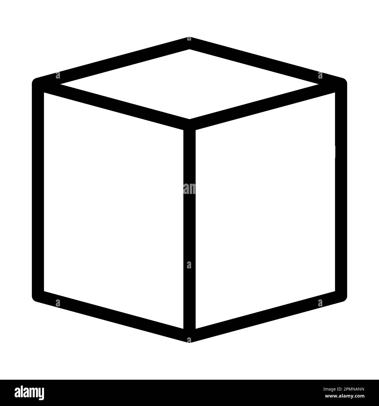 Box Vector Thick Line Icon For Personal And Commercial Use Stock Photo ...