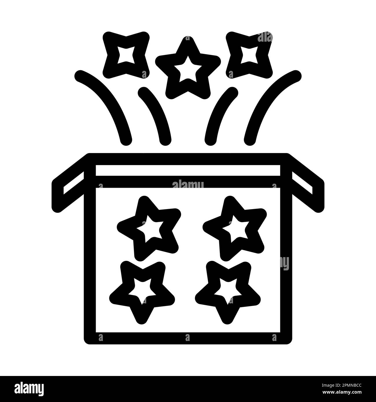 Magic Box Vector Thick Line Icon For Personal And Commercial Use Stock