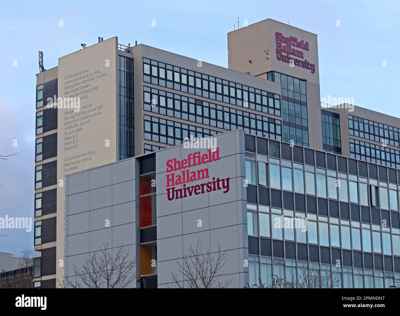 Sheffield Hallam University buildings in Sheffield city centre, renowned for social housing courses, Howard St, Sheffield City Centre, Sheffield S1 1W Stock Photo