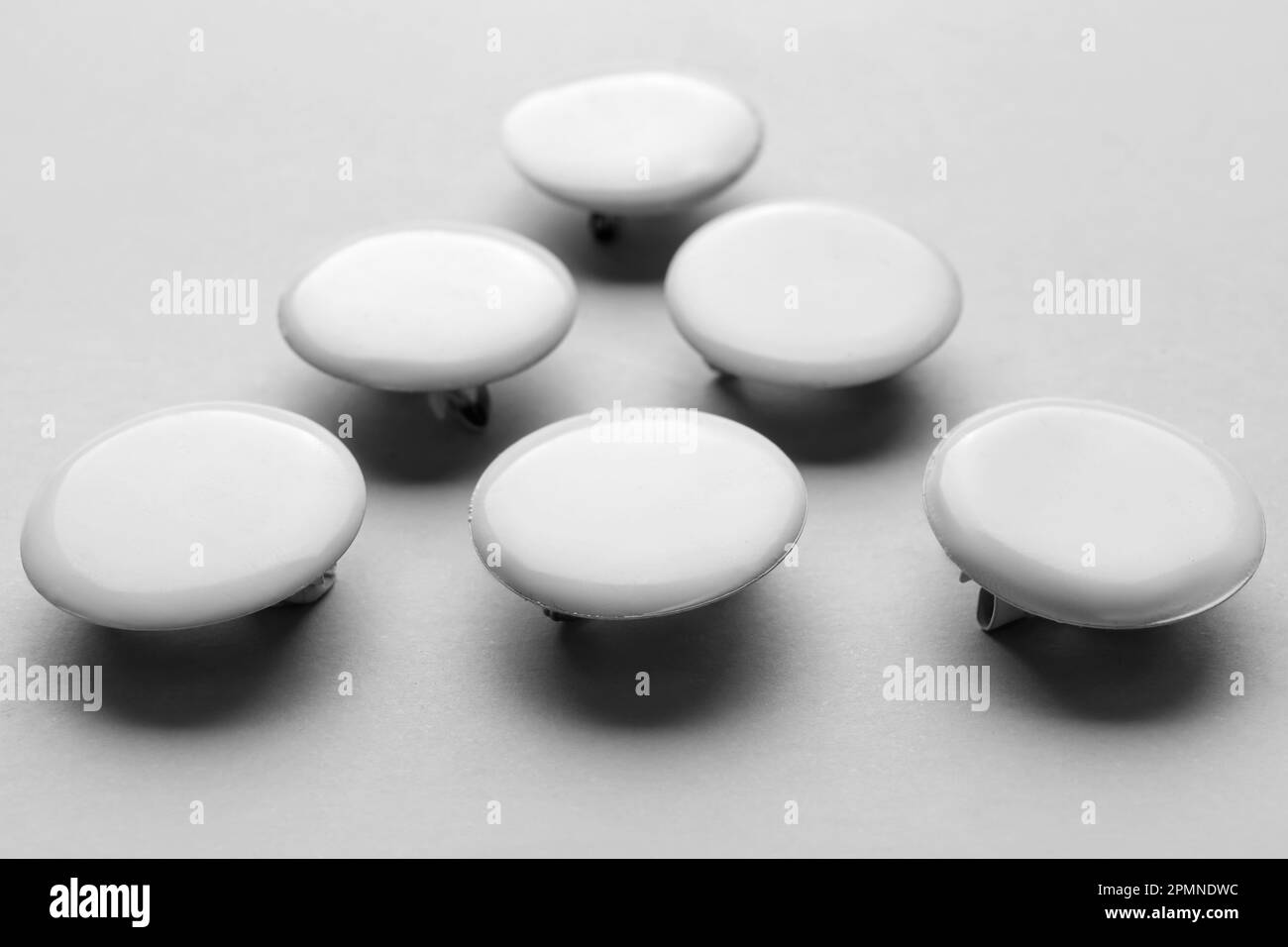 Blank badges isolated on white background Stock Photo - Alamy