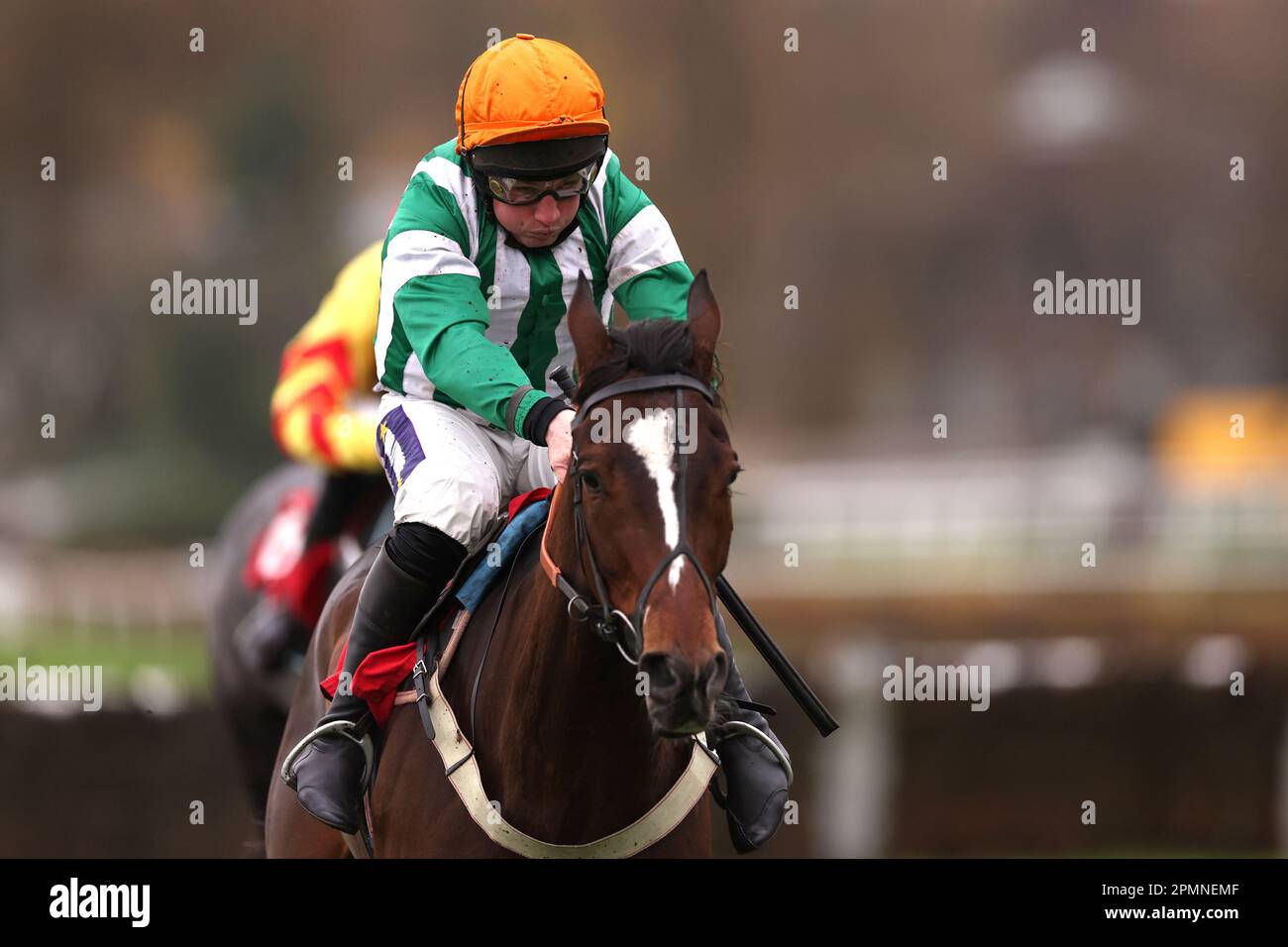 File photo dated 03-12-2022 of Authorised Speed and Jamie Moore. New tactics will be employed by jockey Jamie Moore as Authorised Speed bids to break his Grade One duck in the Turners Mersey Novices' Hurdle at Aintree on Saturday. Issue date: Friday January 13, 2023. Issue date: Friday April 14, 2023. Stock Photo