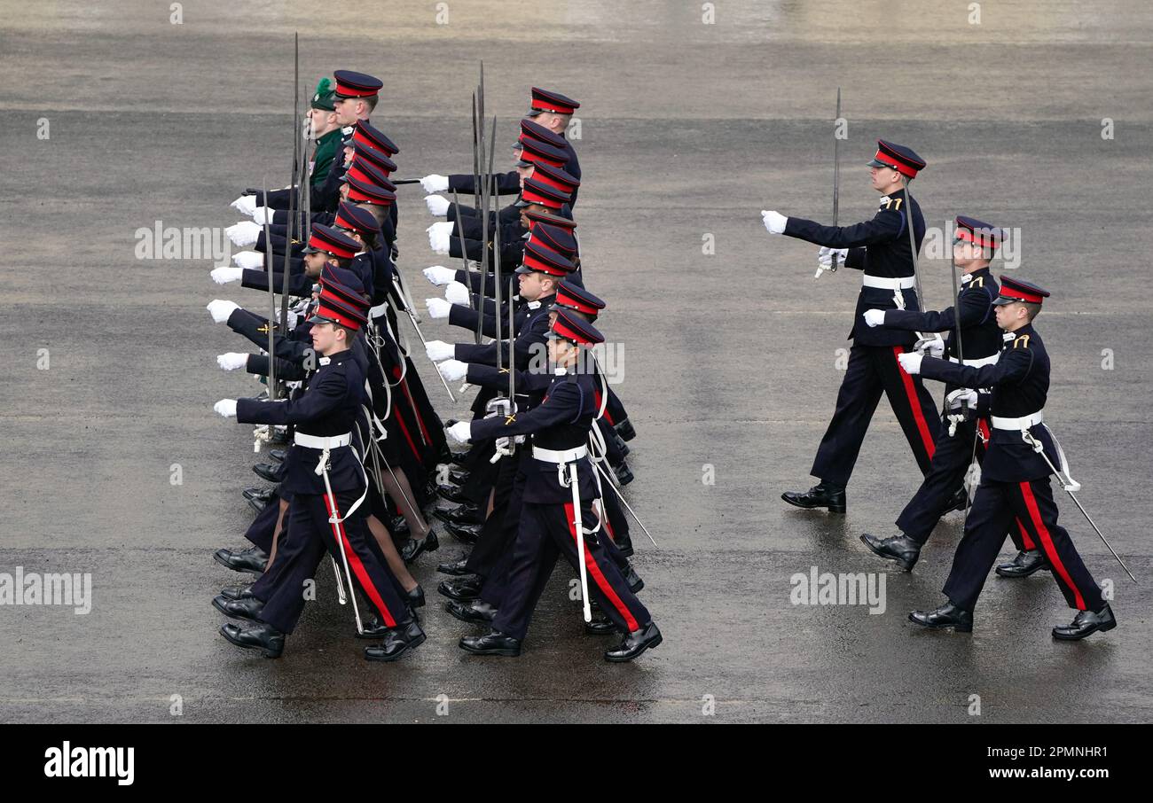 Officer Cadets parade during the 200th Sovereign's Parade at the Royal