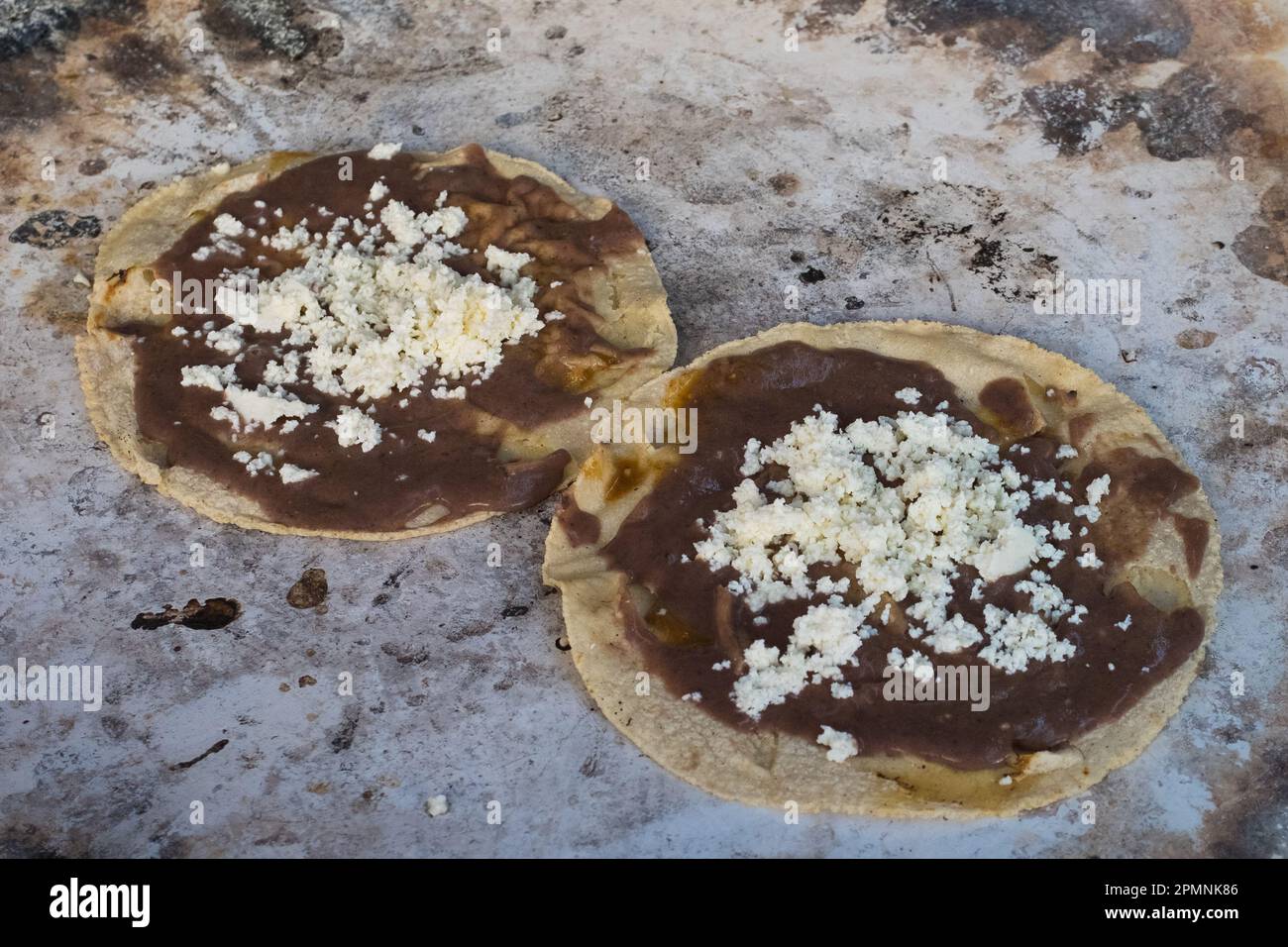 Handmade tortillas with beans and cheese, Oaxaca Mexico Stock Photo Alamy