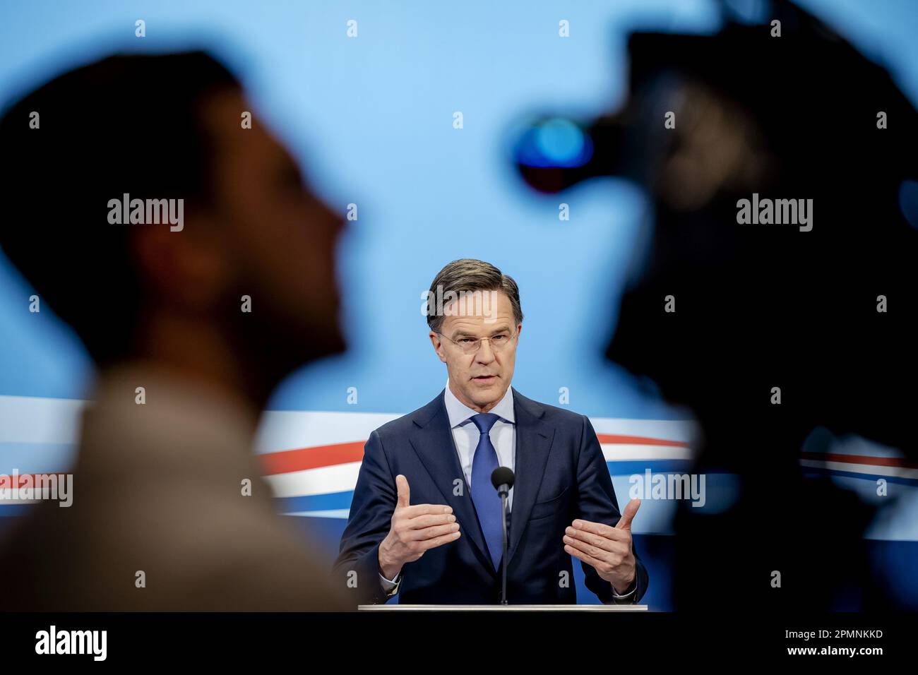THE HAGUE - Prime Minister Mark Rutte speaks to the press after the ...