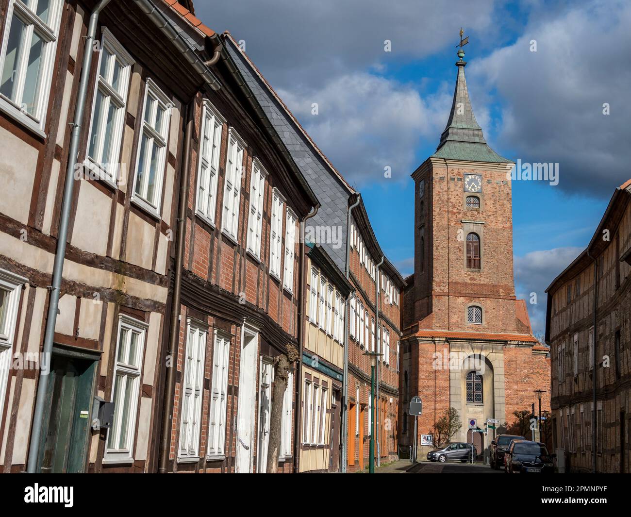 Village Lenzen, Town hall, Germany Stock Photo Alamy