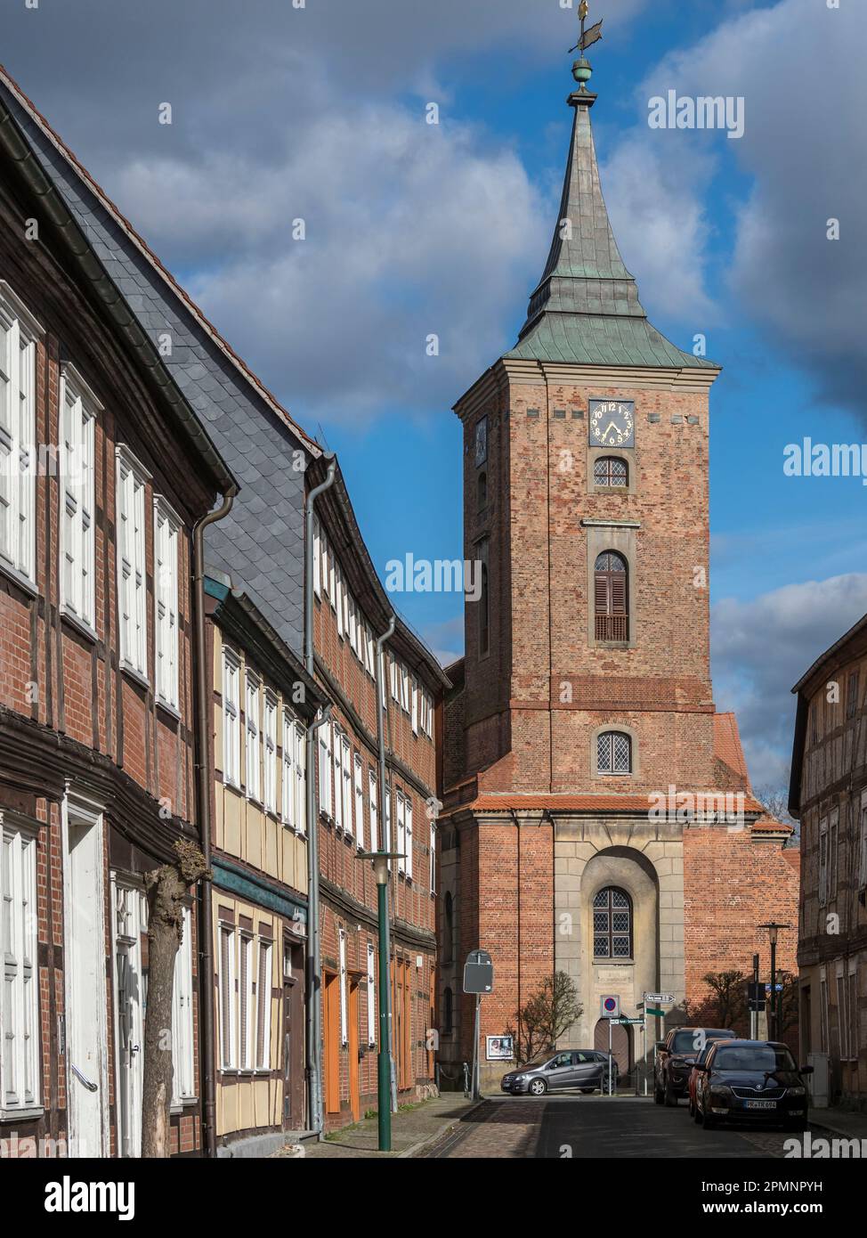 Village Lenzen, Town hall, Germany Stock Photo Alamy