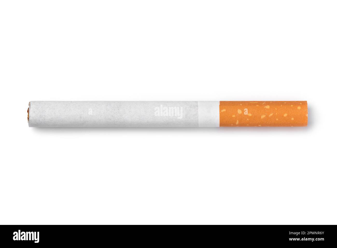 Single cigarette isolated on white background Stock Photo