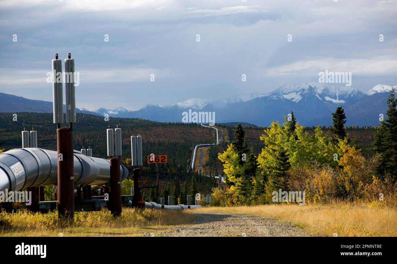 This is an image of the crude oil pipeline that spans Alaska. It