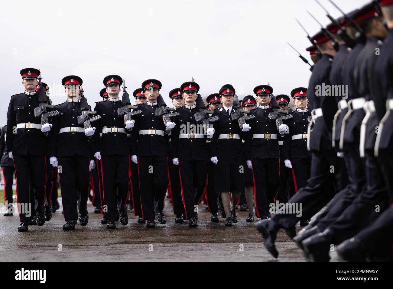 Officer Cadets on parade during the 200th Sovereign's Parade at the