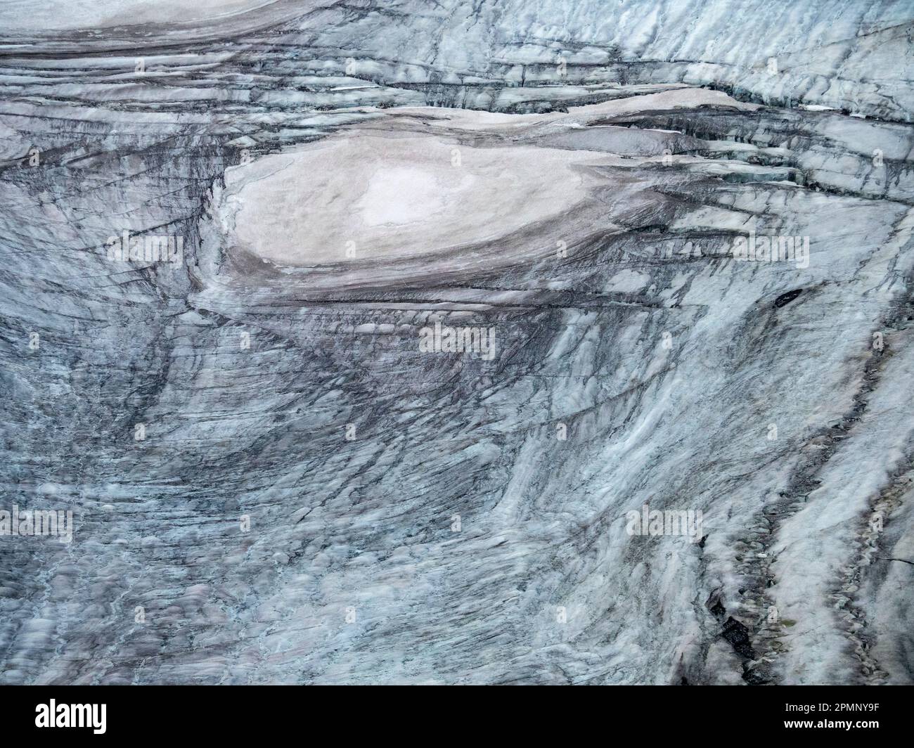 Detail view of tidewater glacier; Spitsbergen, Svalbard, Norway Stock Photo