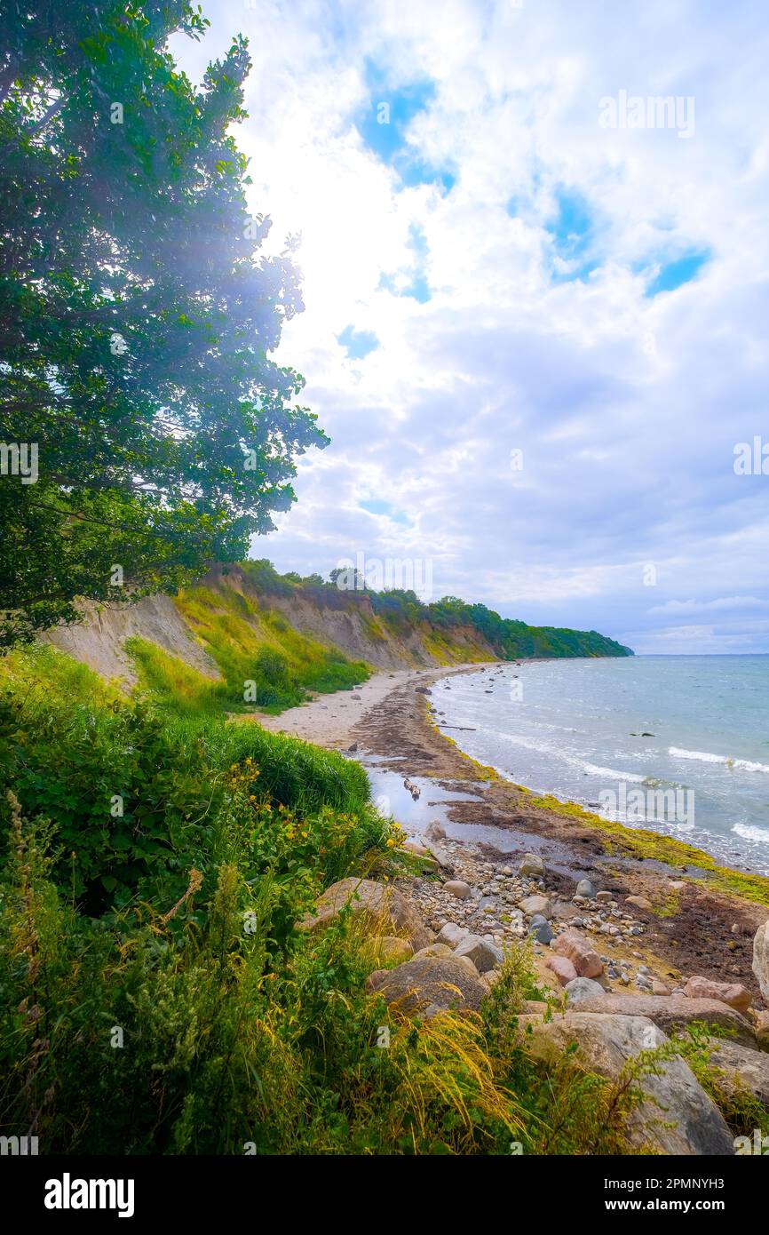 Steilküste an der Ostsee Stock Photo
