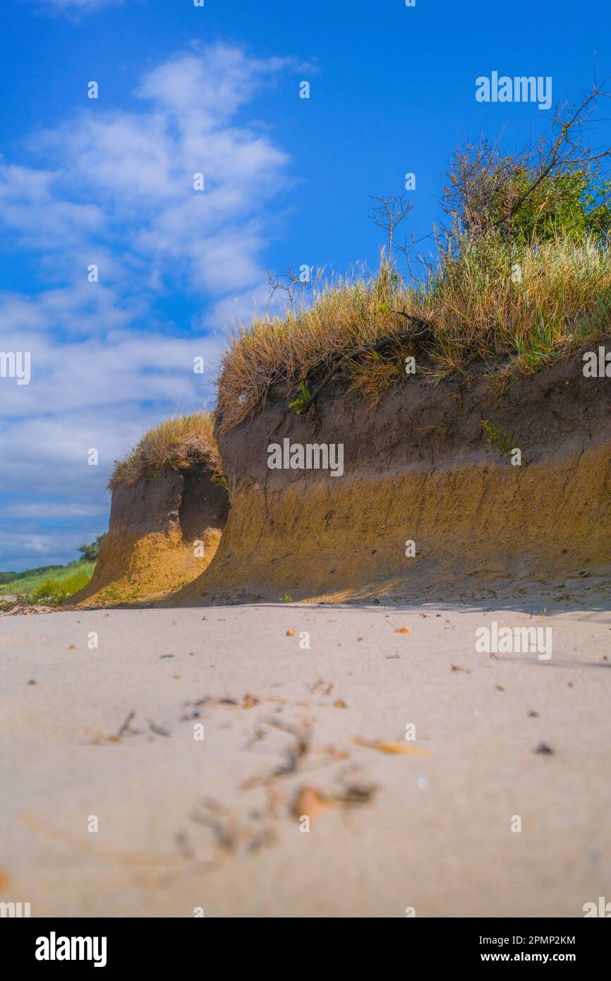 kleine Steilküste an der Ostsee Stock Photo