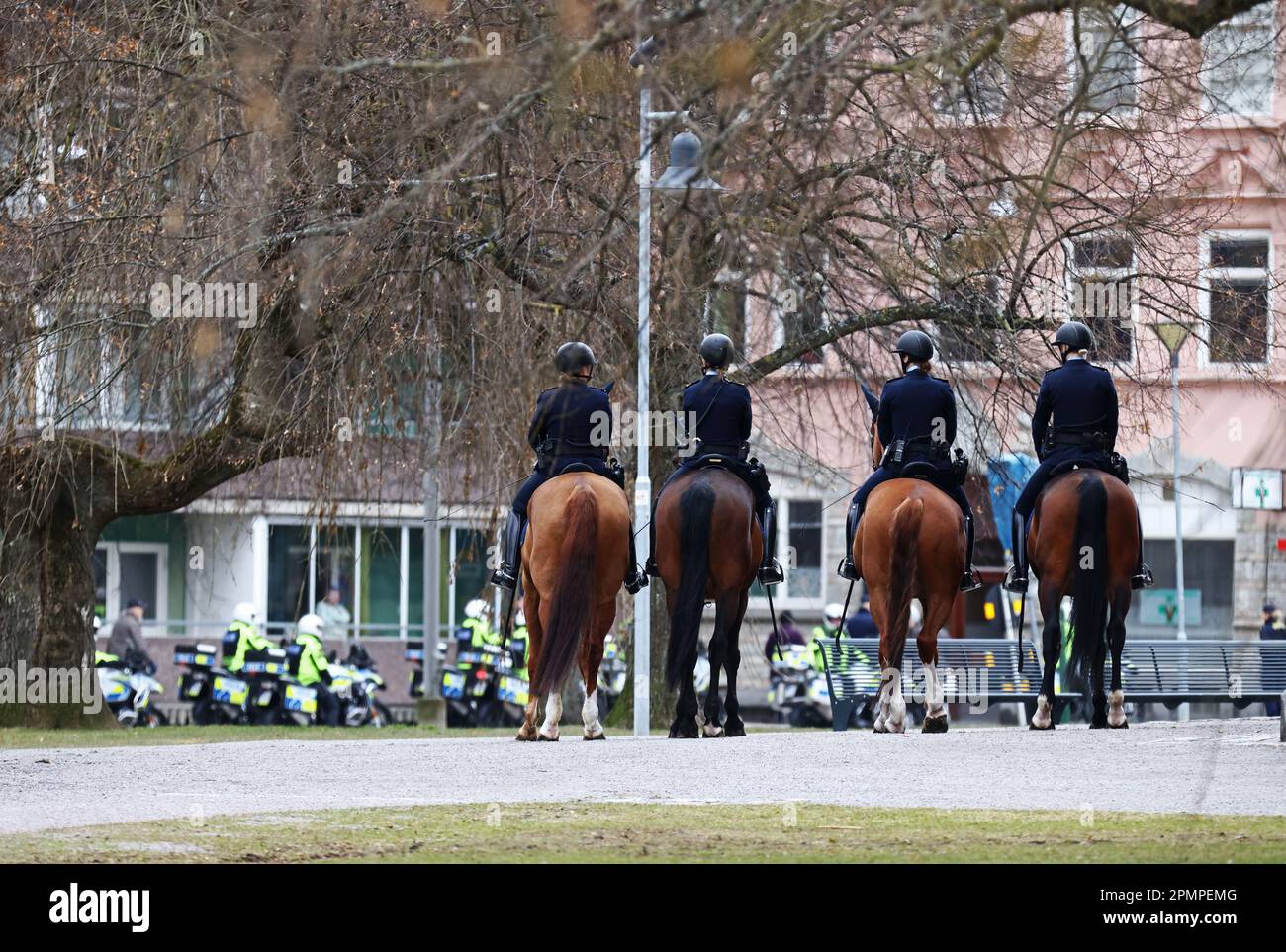 The funeral of Mats Löfving, who was deputy national police chief and