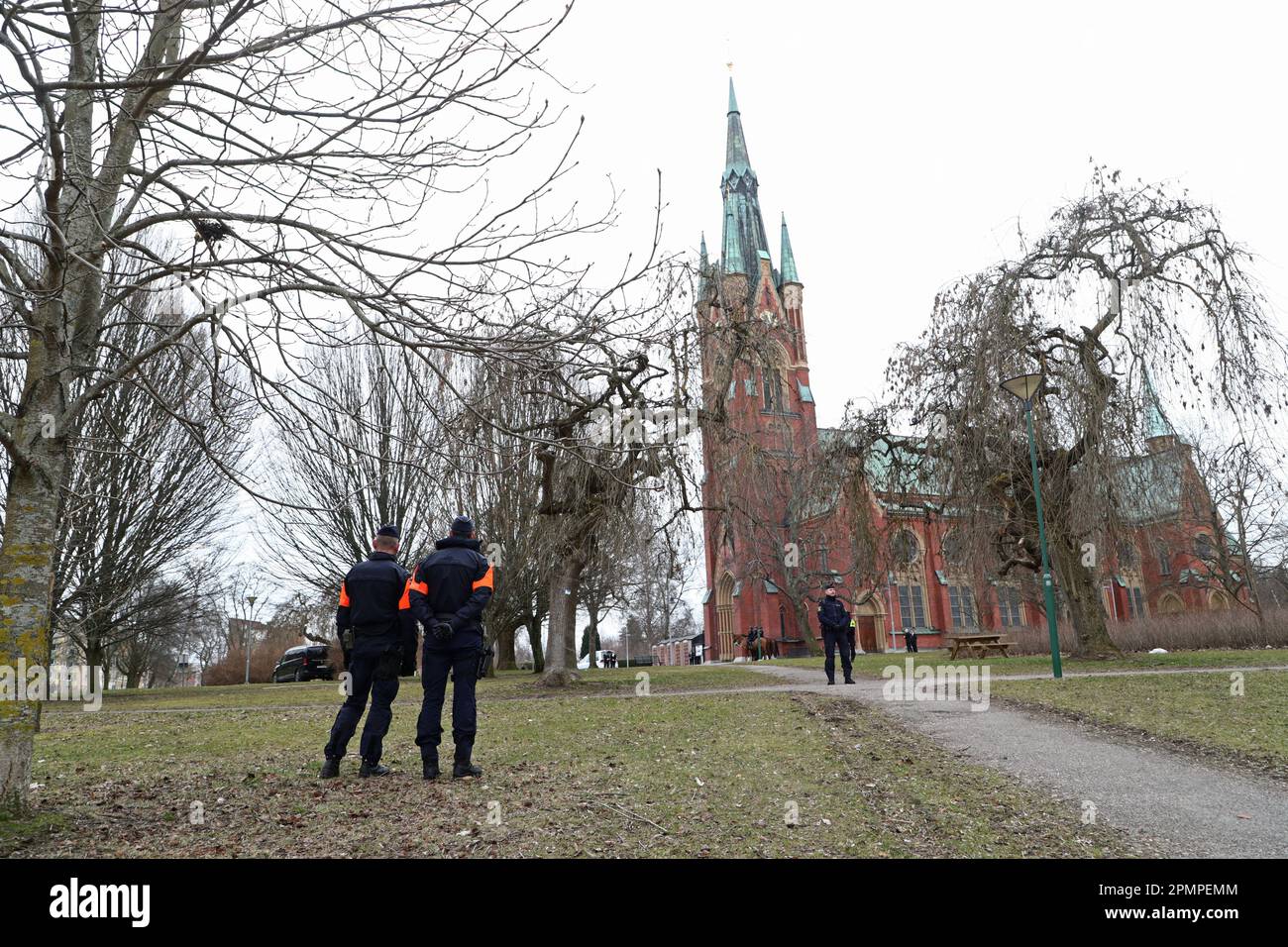 The funeral of Mats Löfving, who was deputy national police chief and