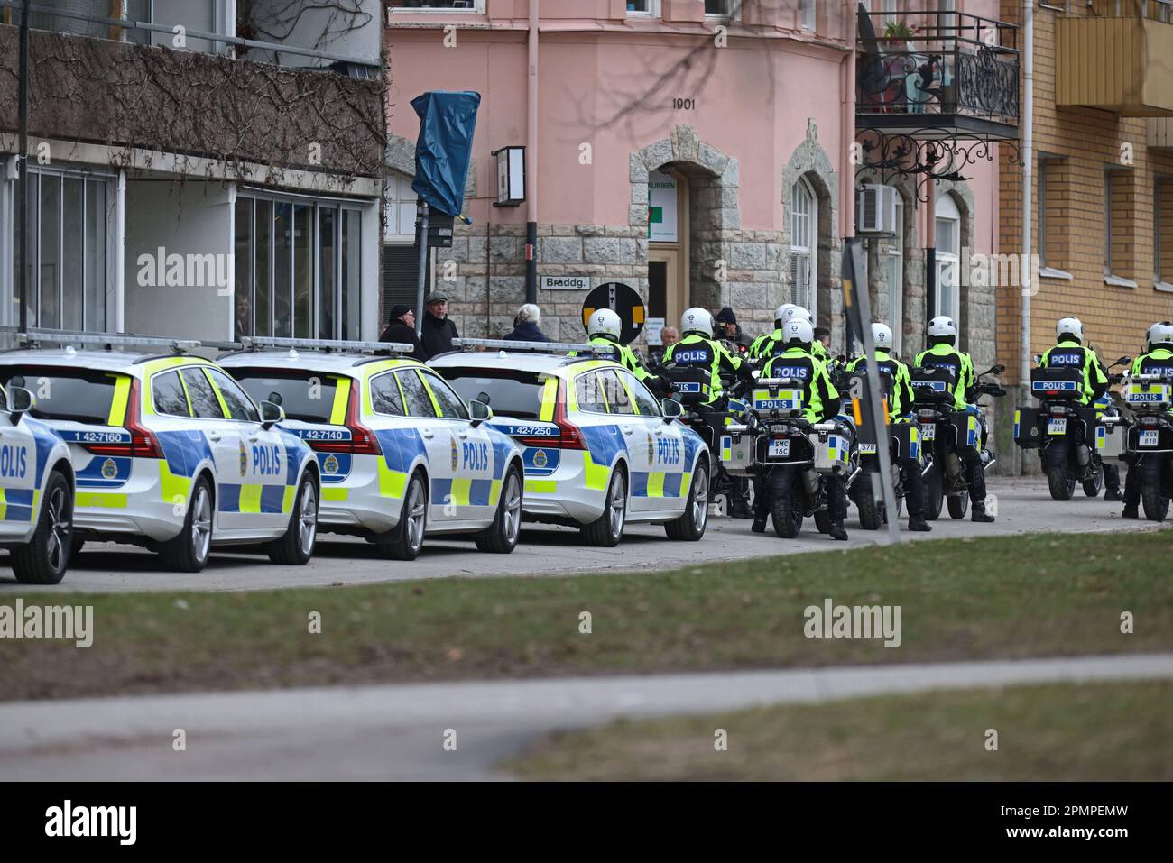 The funeral of Mats Löfving, who was deputy national police chief and