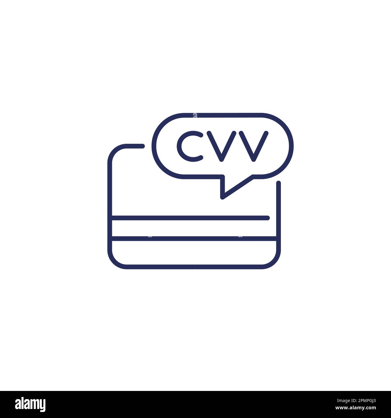 card CVV code icon, line vector Stock Vector Image & Art Alamy