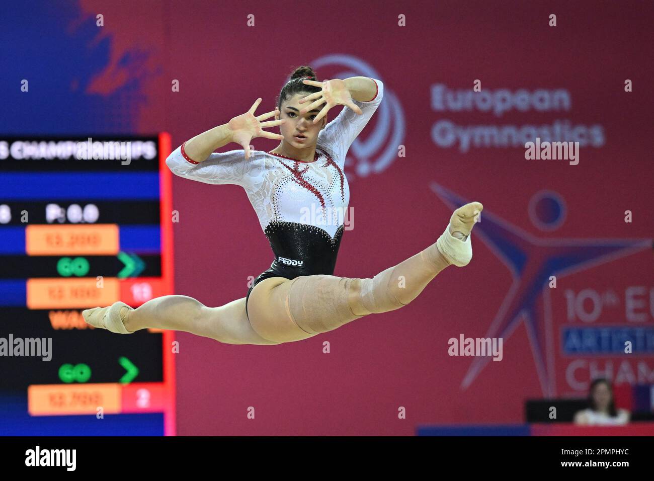 Antalya, Turkey. 14th Apr, 2023. Manila Esposito (ITA) floor during