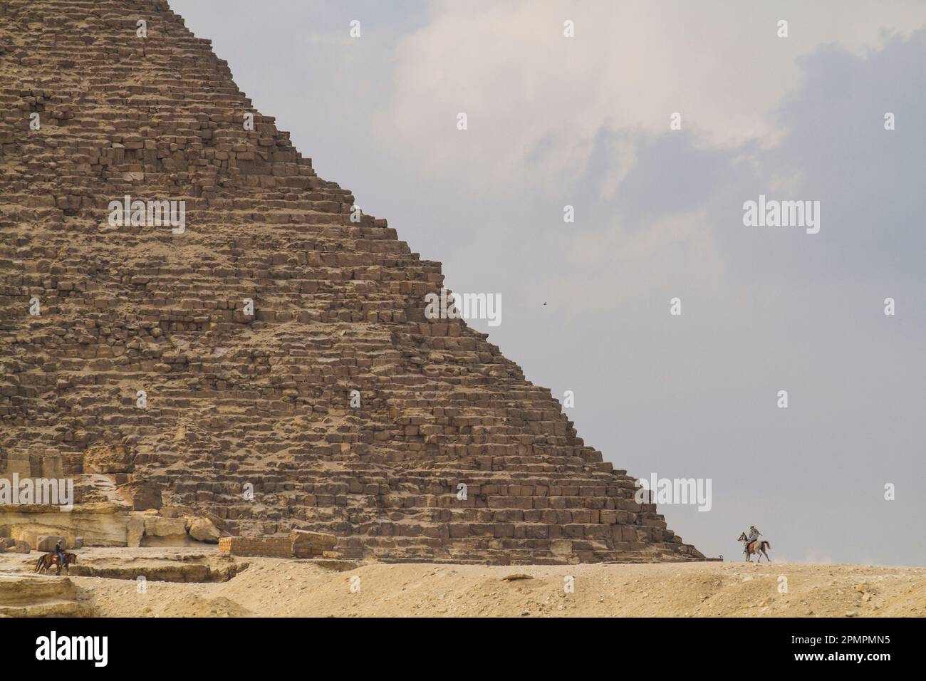 The Great Pyramid of Giza in Egypt; Cairo, Egypt Stock Photo